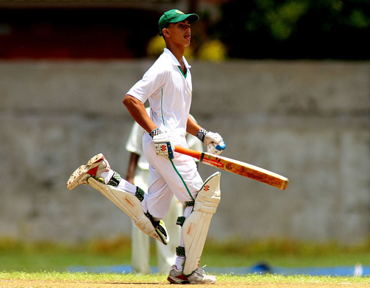 Tagenarine Chanderpaul runs between the wickets, WICB Under-17 tournament, July 4, 2012