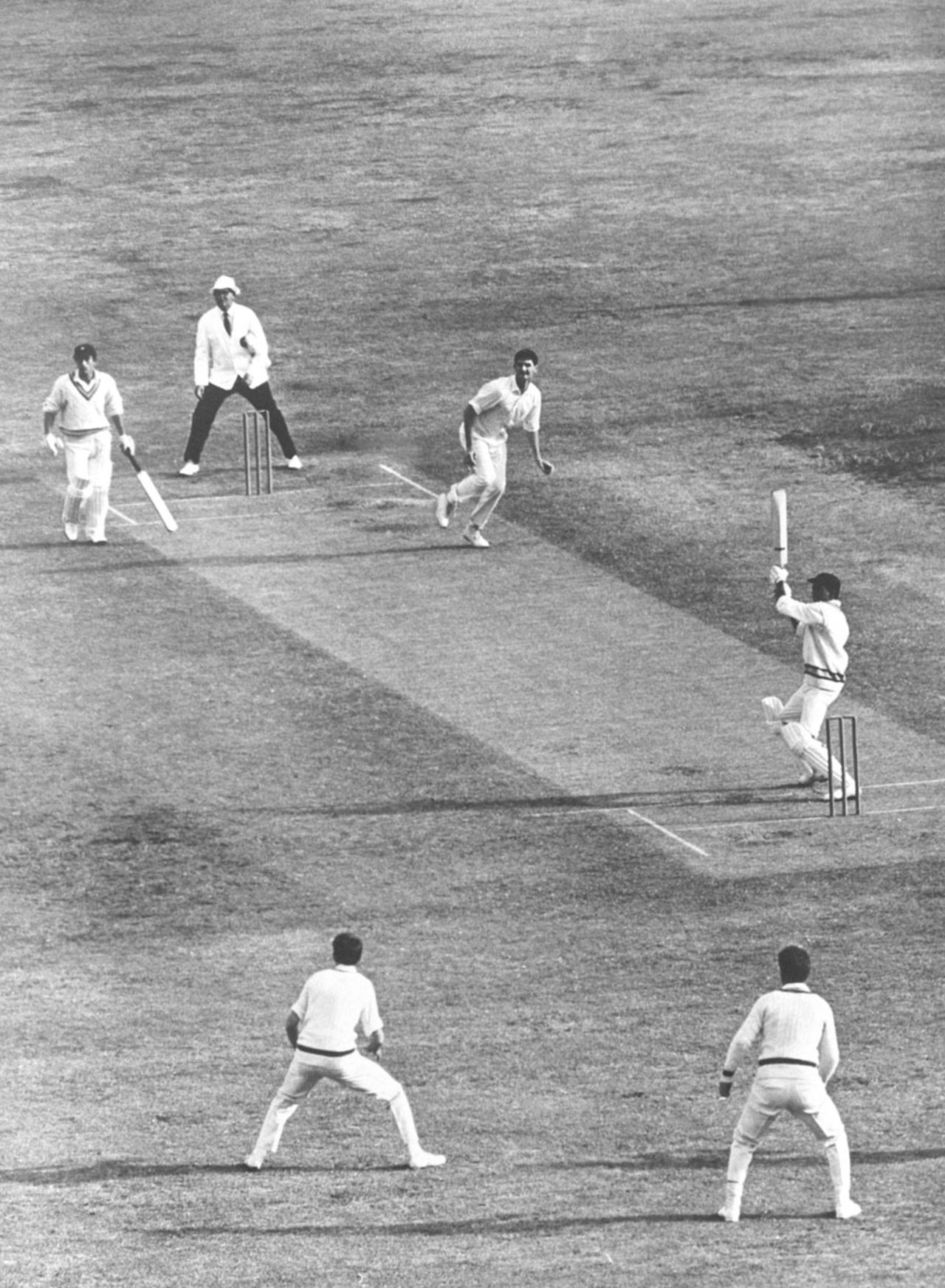 Rusi Surti bats, Australia v India, second Test, Melbourne, 1967