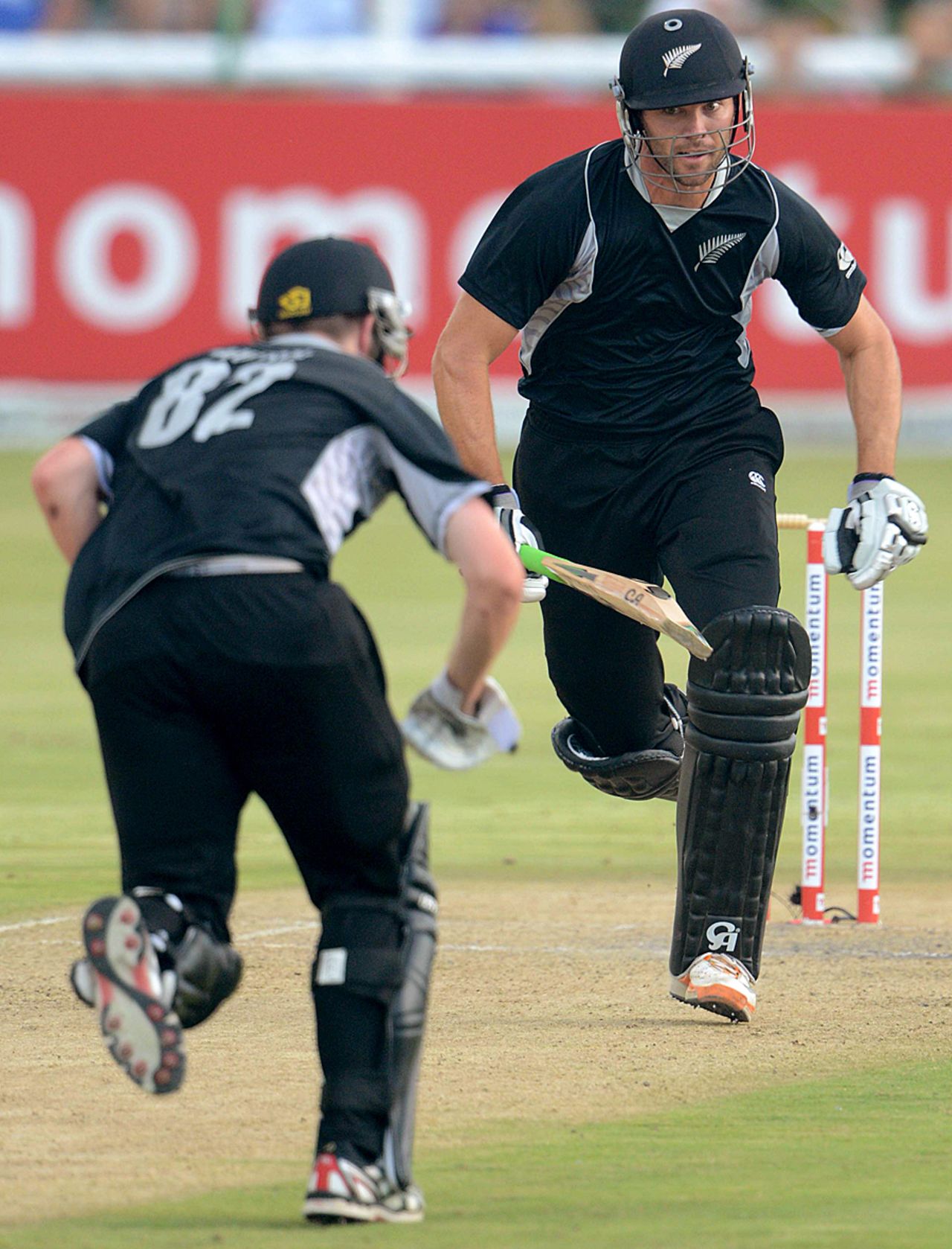 James Franklin led New Zealand's charge towards the end with an unbeaten 53, South Africa v New Zealand, 3rd ODI, Potchefstroom