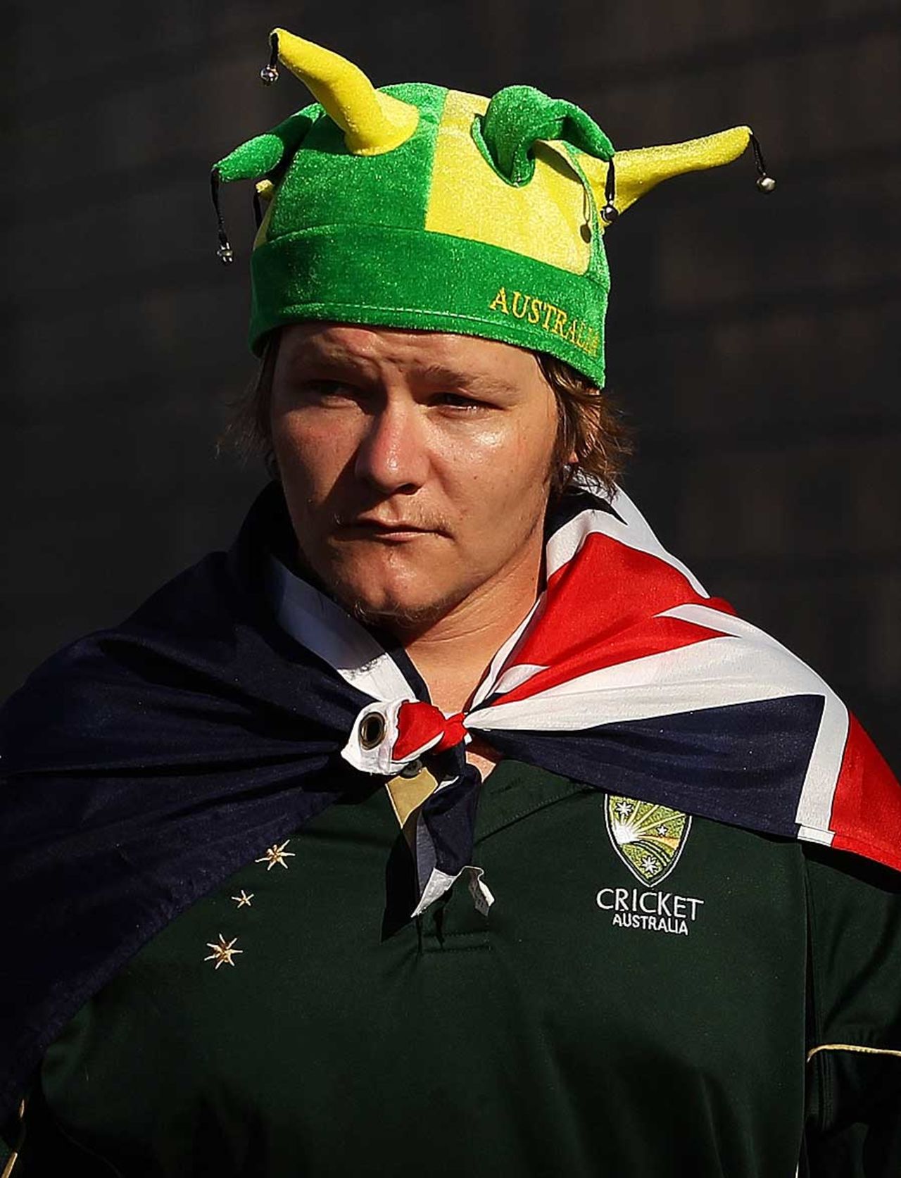 An Australian fan on Australia Day, Australia v Sri Lanka, 1st T20, Sydney, January 26, 2013