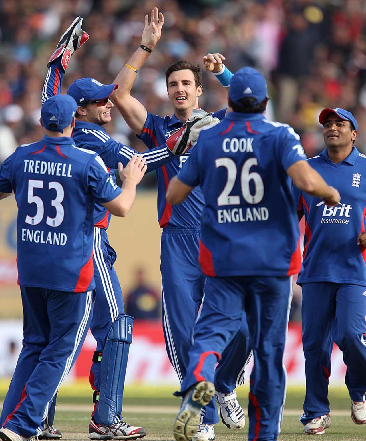 Steven Finn got rid of Yuvraj Singh, India v England, 5th ODI, Dharamsala, January 27, 2013
