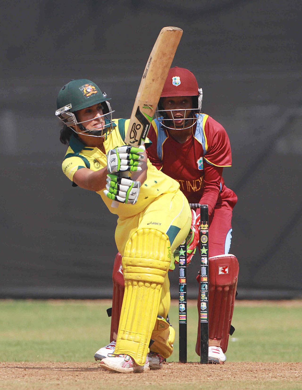 Lisa Sthalekar made fifty before retiring hurt, Australia v West Indies, Women's World Cup warm-up, Mumbai, January 28, 2013