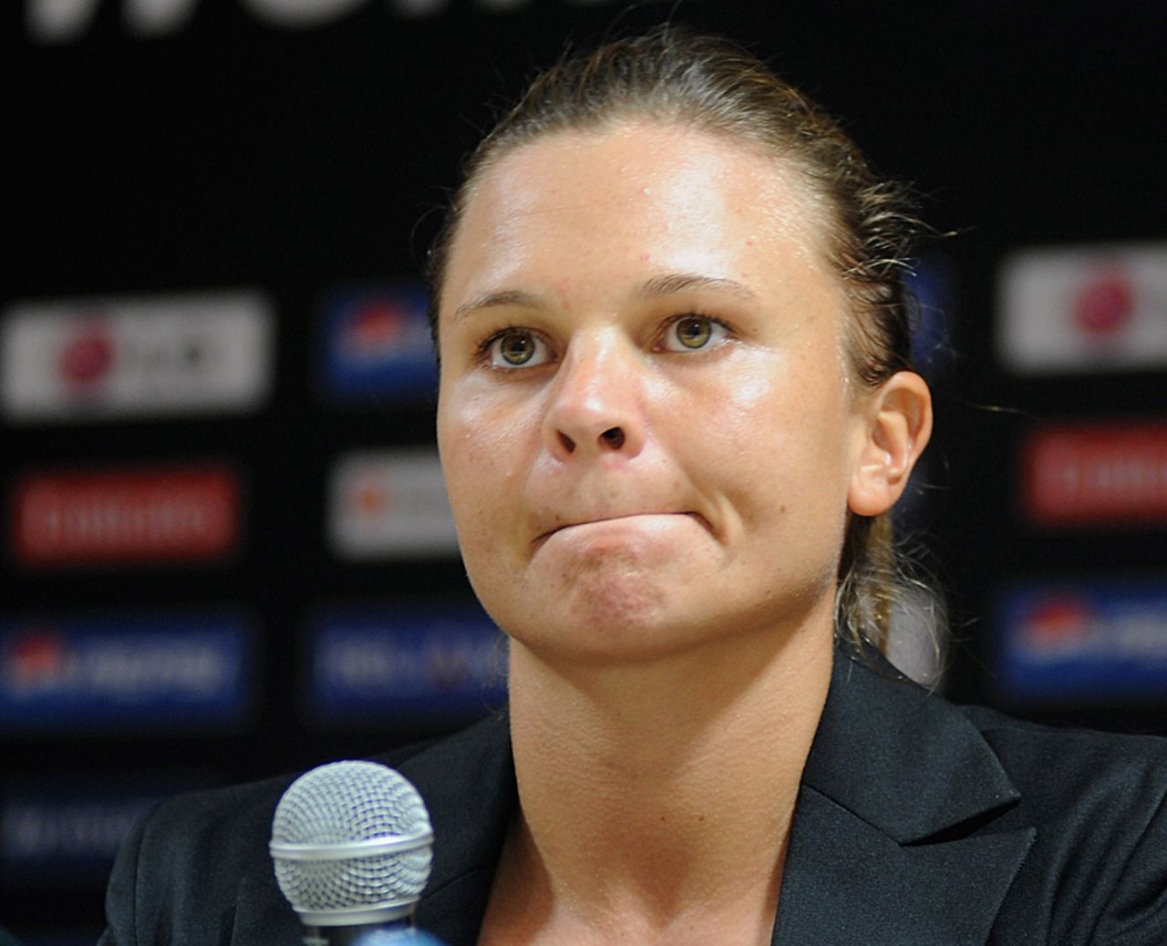 New Zealand captain Suzie Bates at a press conference, Cuttack, January 31, 2013