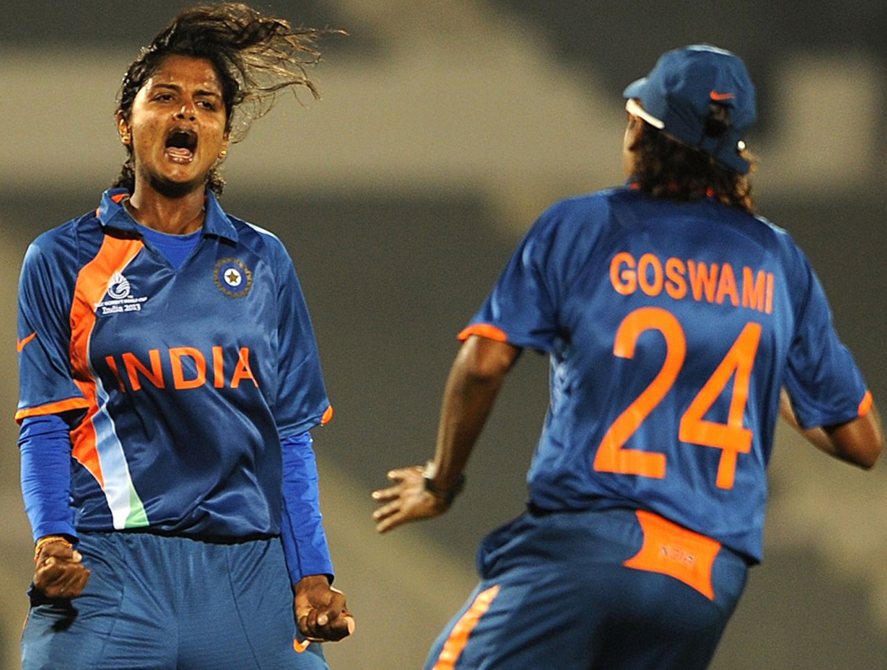 Nagarajan Niranjana pegged West Indies back with crucial wickets, India v West Indies, Women's World Cup 2013, Group A, Mumbai, January 31, 2013