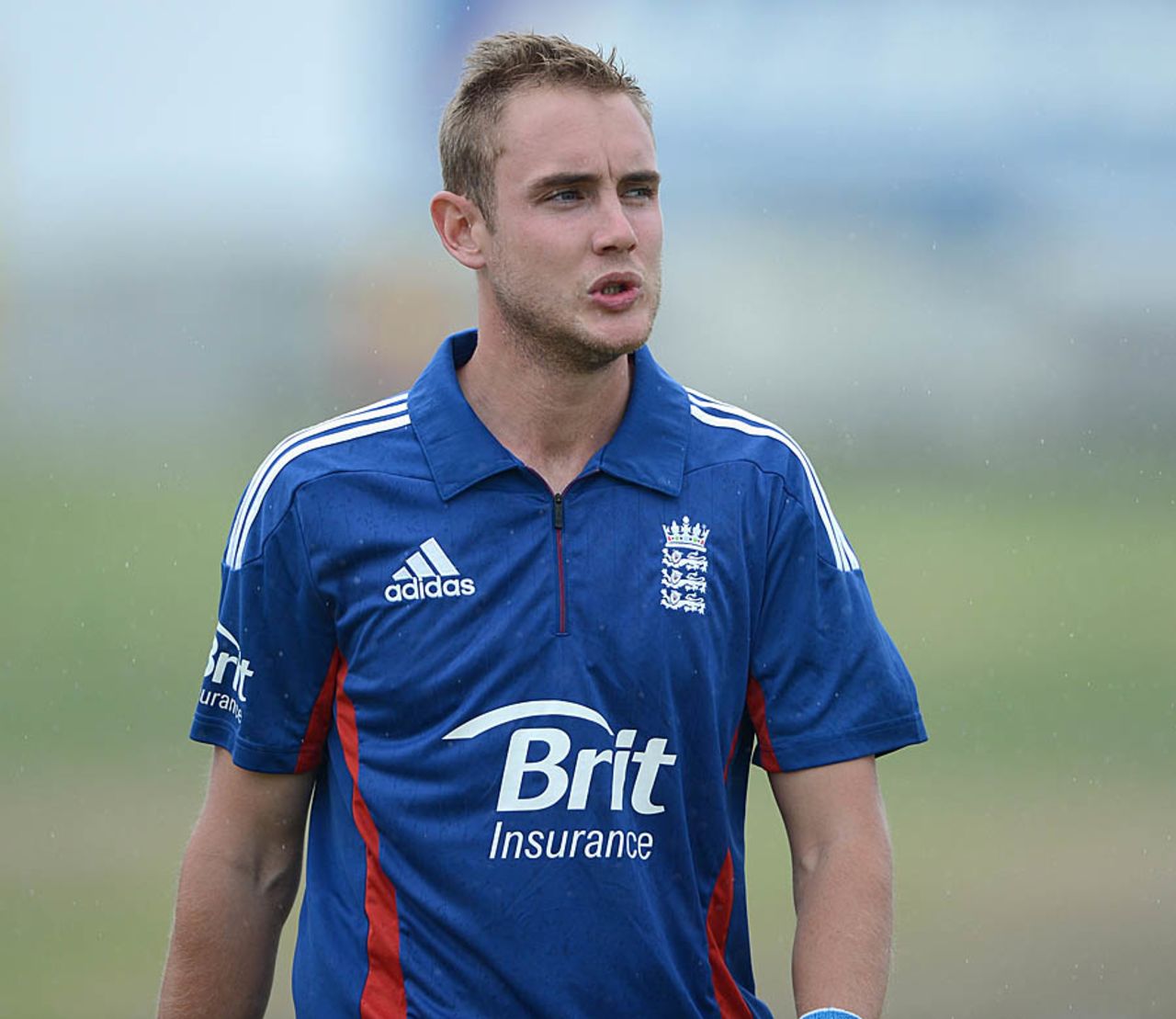Stuart Broad bowled seven balls in his first competitive match after his injury, New Zealand XI v England XI, Twenty20, Whangerei, February 4, 2013
