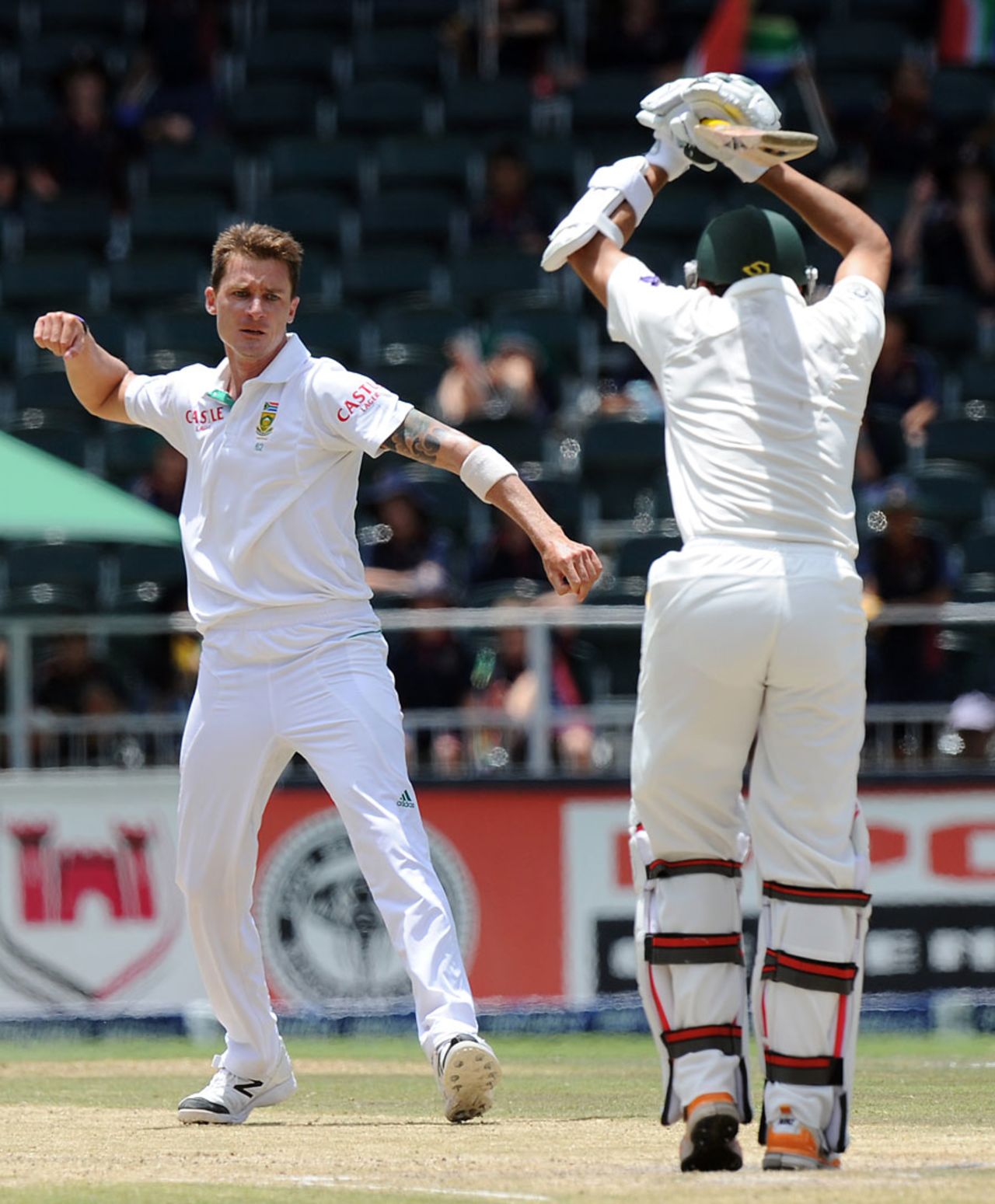 Dale Steyn's 11th wicket ended the Test, South Africa v Pakistan, 1st Test, Johannesburg, 4th day, February 4, 2013