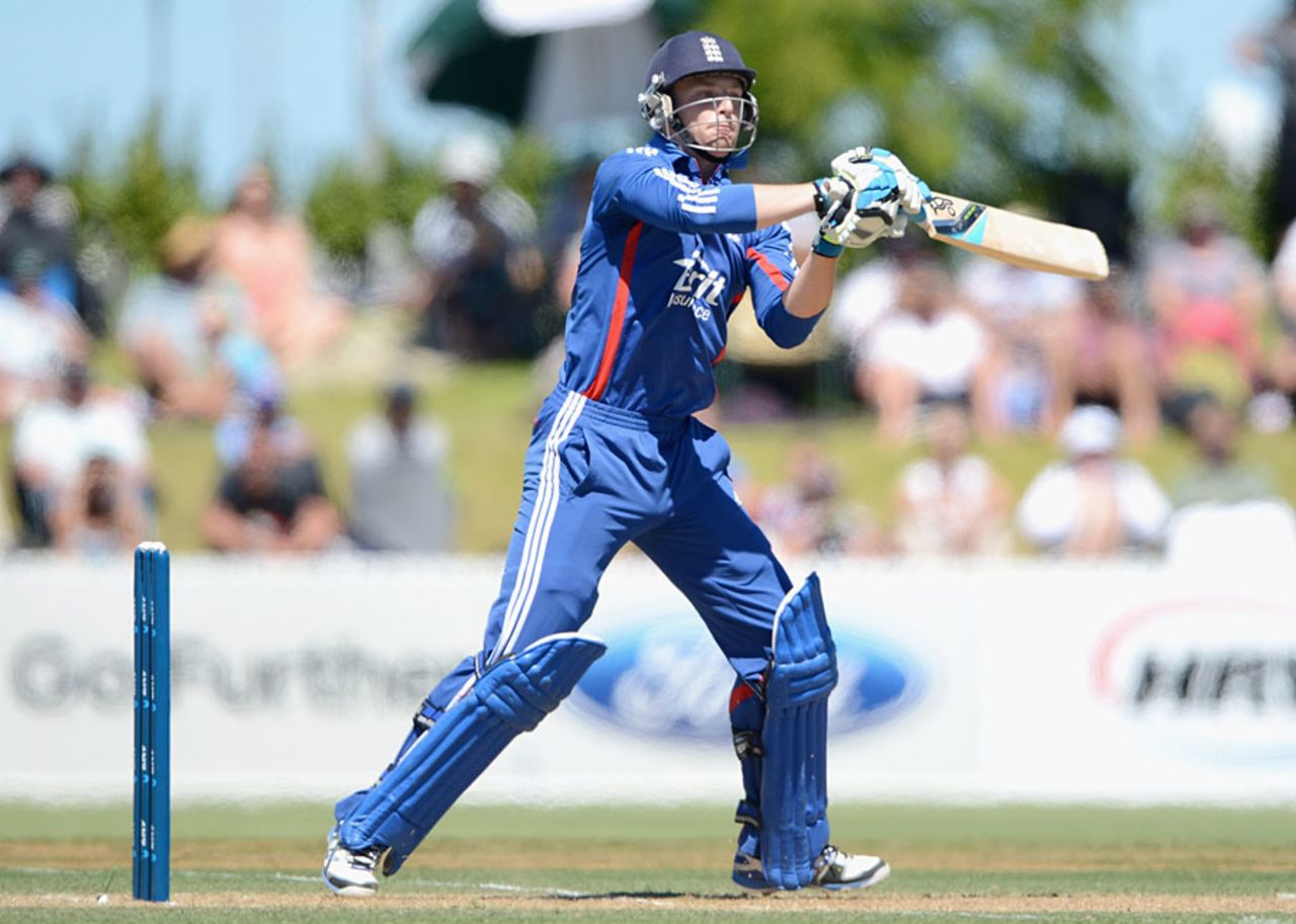 Jos Buttler hit his second fifty in two days, New Zealand XI v England XI, T20 Tour match, Whangarei, February 6, 2013