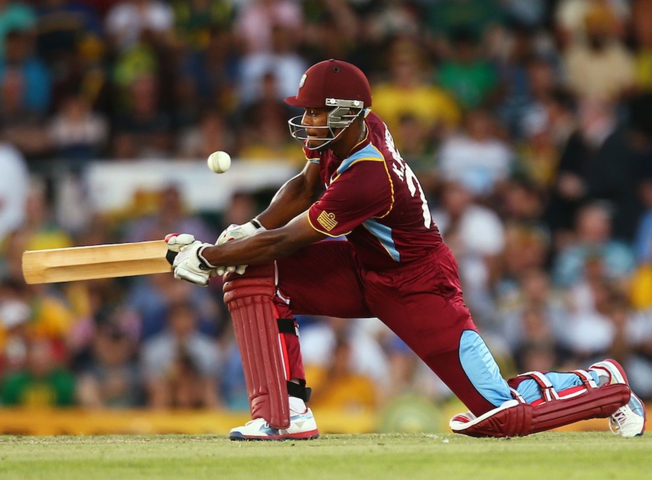 Kieran Powell made 47 off 49 balls, Australia v West Indies, 3rd ODI, Canberra, February 6, 2013