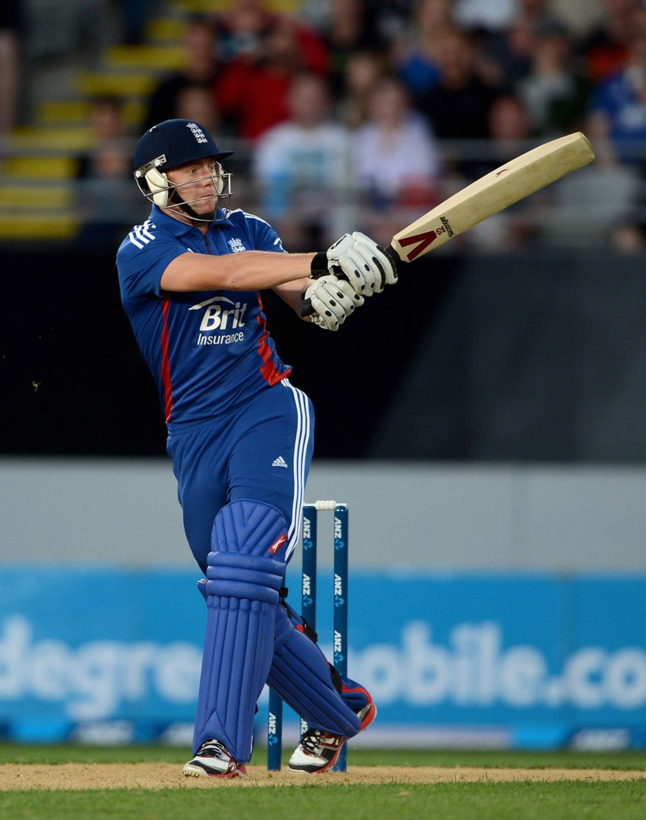 Jonny Bairstow pulls during his innings of 38, New Zealand v England, 1st T20, Auckland, February 9, 2013