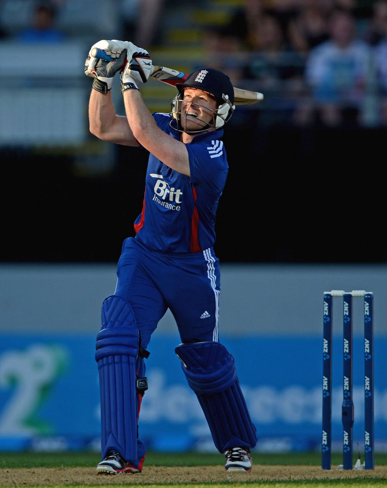 Eoin Morgan top scored for England with 46, New Zealand v England, 1st T20, Auckland, February 9, 2013