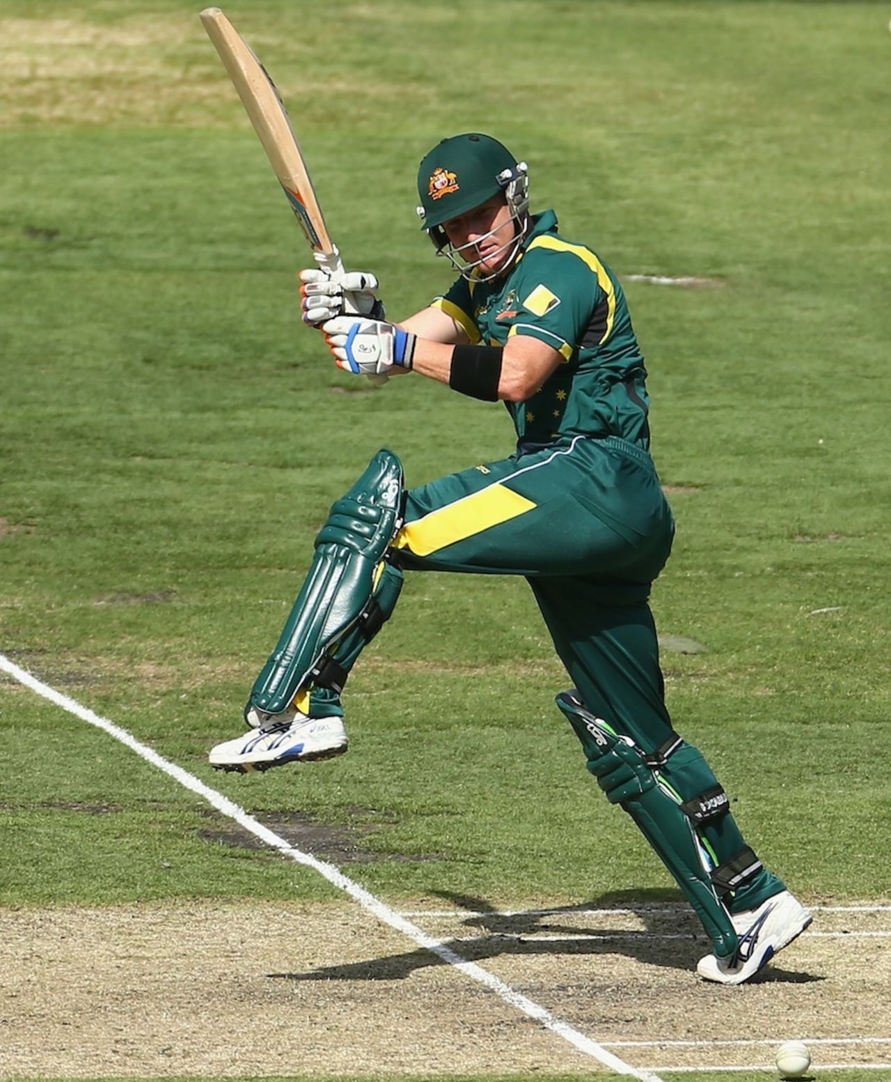 Brad Haddin whips one off his hips, Australia v West Indies, 5th ODI, Melbourne, February 10, 2013