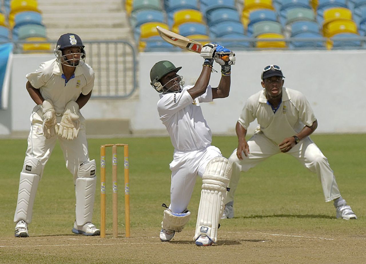 Jamaican batsman Jermaine Blackwood scored 81 in the first innings, Barbados v West Indies, Regional Four Day Competition, February 9-11, 2013