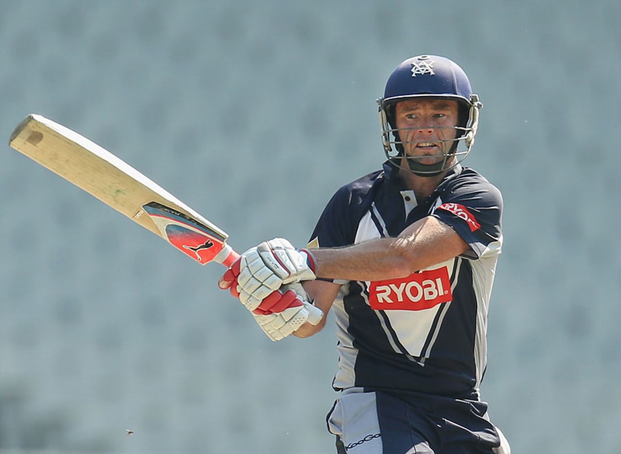 Rob Quiney made 76 in Victoria's successful chase, Victoria v England Lions, Tour match, Melbourne, February 13, 2013