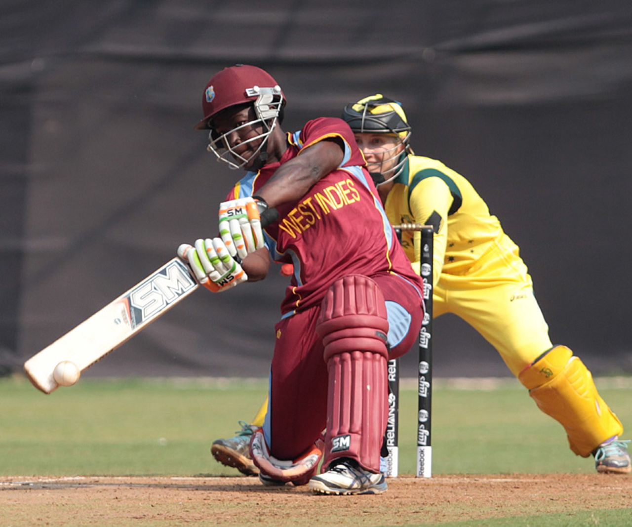 Deandra Dottin scored a valuable 60, Australia v West Indies, Women's World Cup, Super Six, Mumbai, February 13, 2013