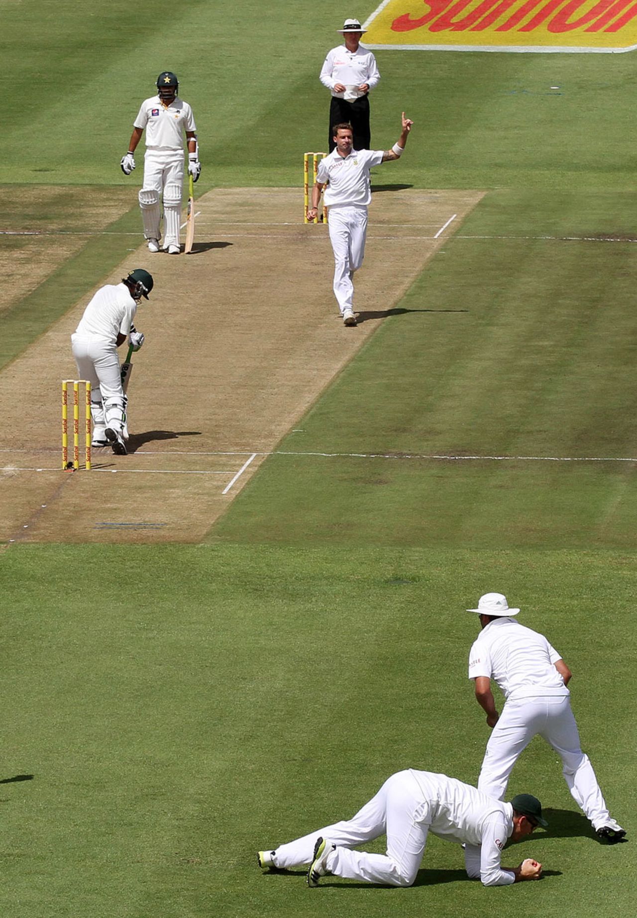 Dale Steyn had Mohammad Hafeez edging to slip, South Africa v Pakistan, 2nd Test, Cape Town, 1st day, February 14, 2013