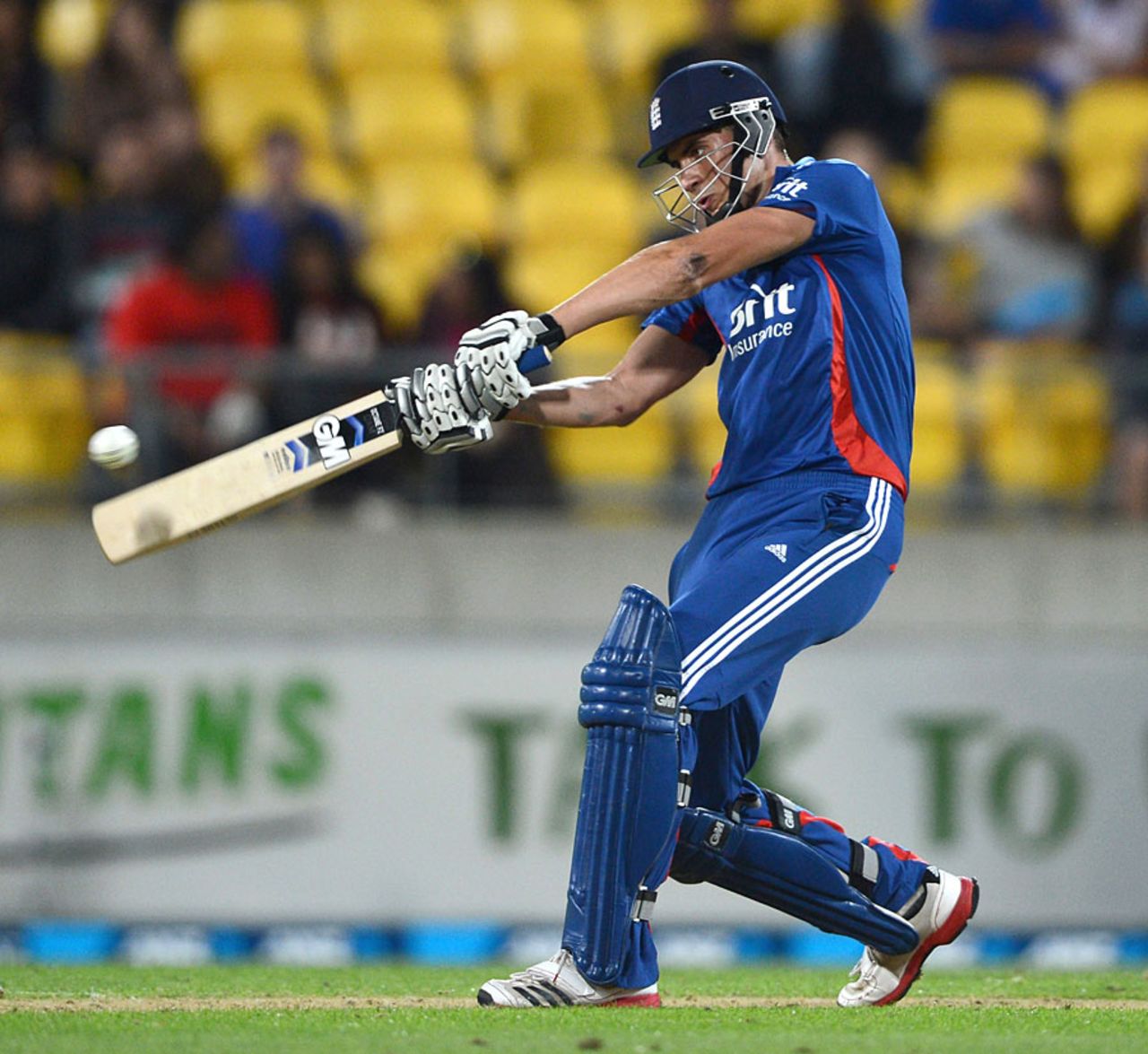 Alex Hales peppered the stands over the leg side, New Zealand v England, 3rd T20, Wellington, February 15, 2013