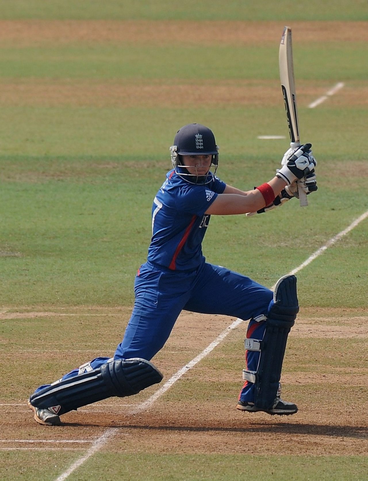 Arran Brindle hit 27 off 33 balls, England v New Zealand, Women's World Cup 2013, 3rd place play-off, Mumbai, February 15, 2013