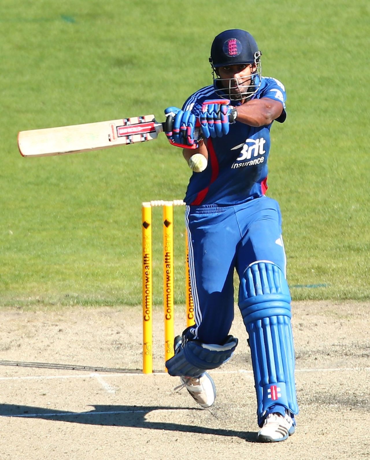 Varun Chopra pulls, Australia A v England Lions, Hobart, February 16, 2013
