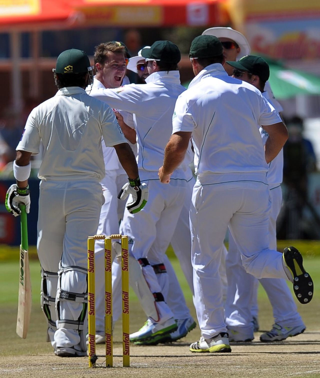 Dale Steyn had Mohammad Hafeez lbw for a duck, South Africa v Pakistan, 2nd Test, Cape Town, 3rd day, February 16, 2013