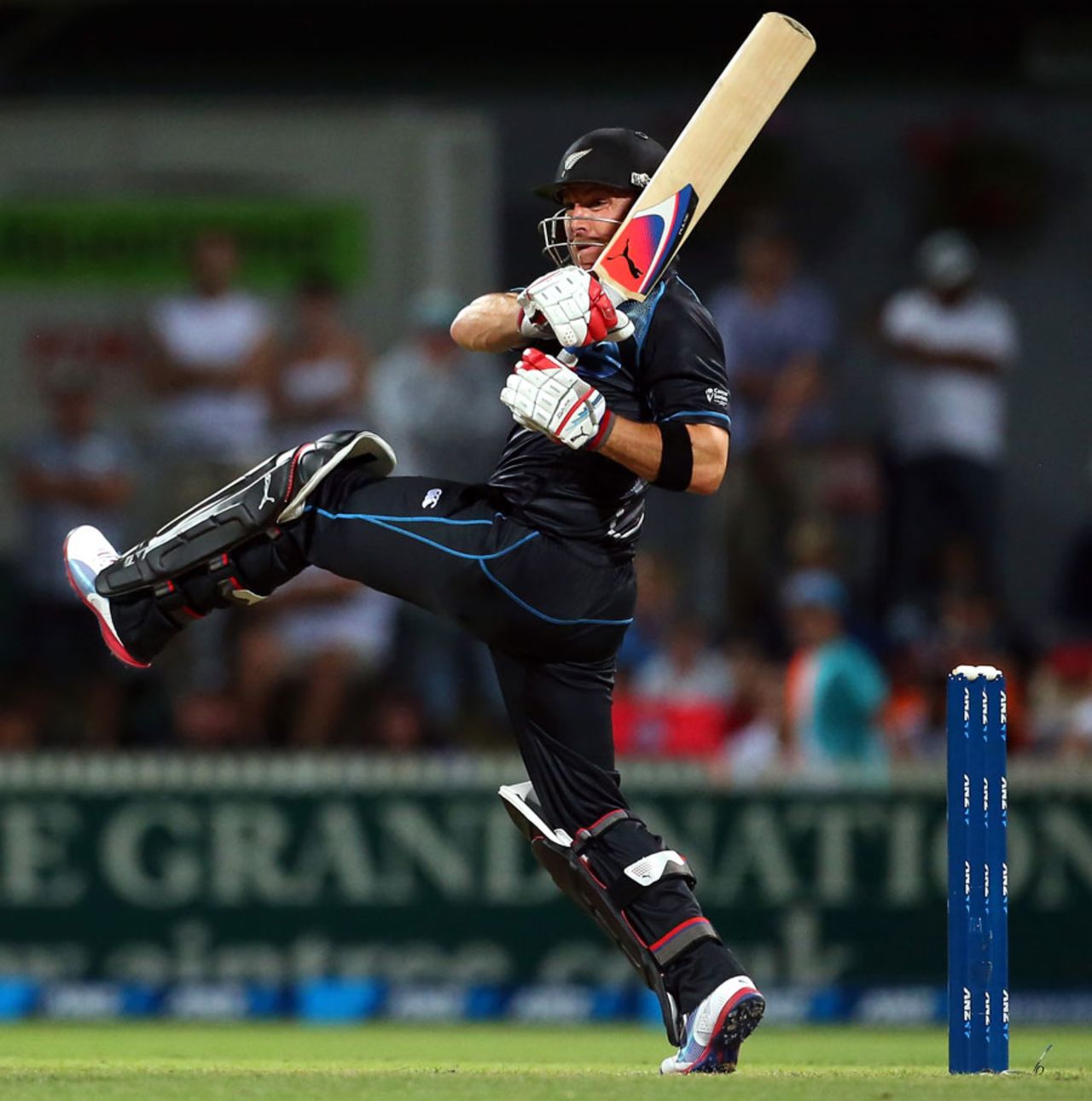 Brendon McCullum led New Zealand to a three-wicket win over England with an unbeaten 69, New Zealand v England, 1st ODI, Hamilton, February 17, 2013