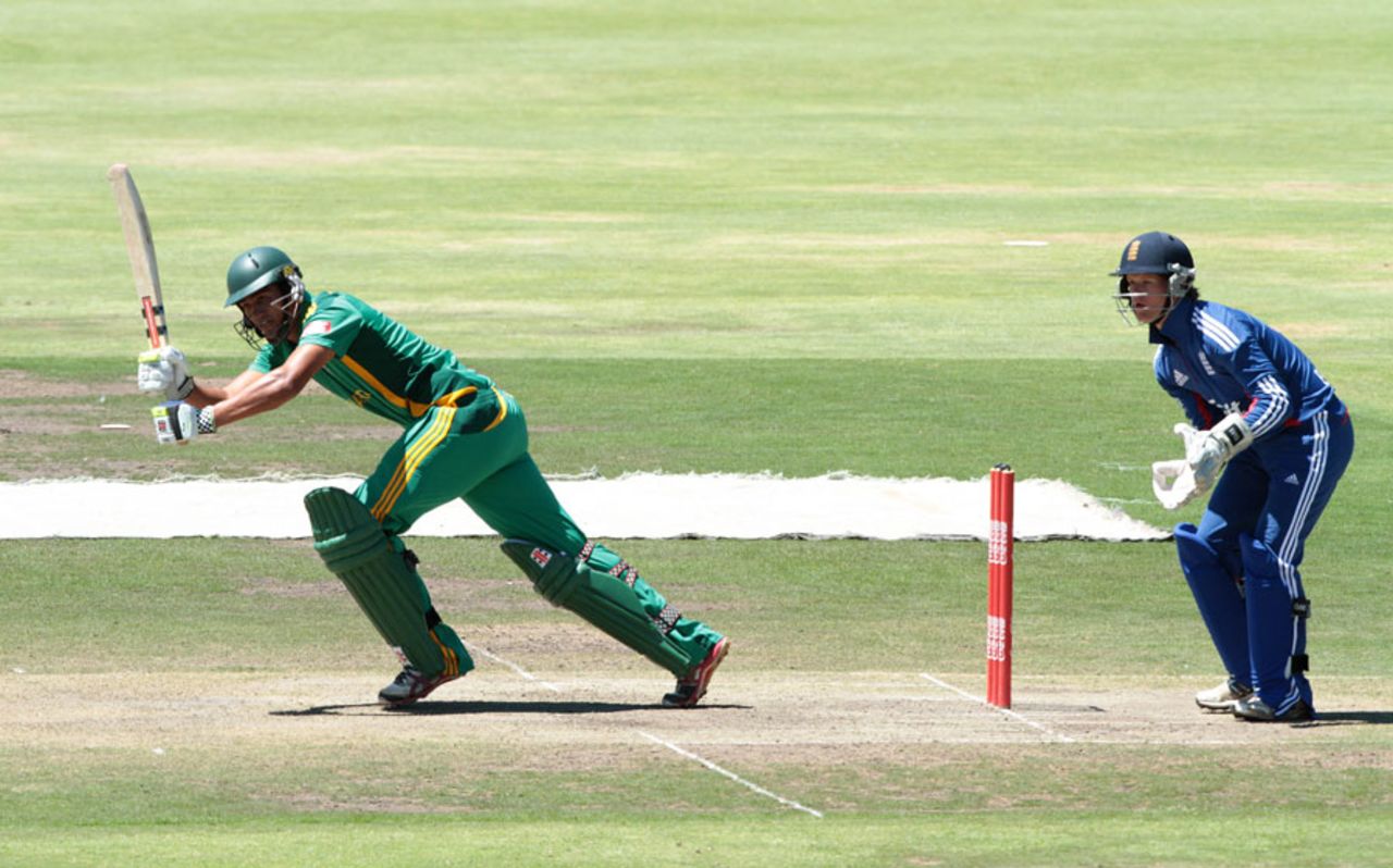 Jason Smith gets on the front foot, South Africa v England, 3rd Youth ODI, Cape Town, February 16, 2003