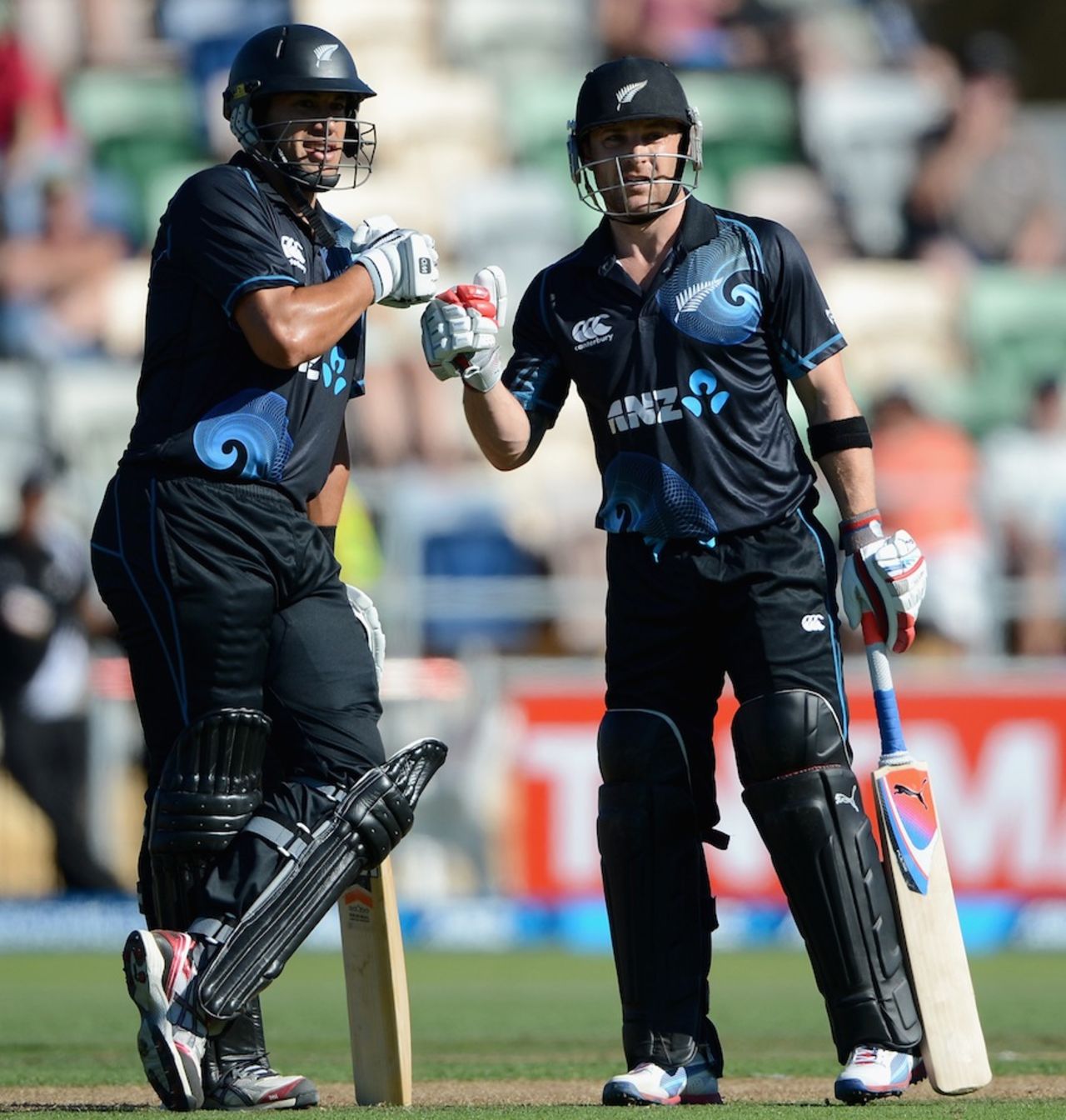 Brendon McCullum and Ross Taylor shared a blistering partnership, New Zealand v England, 2nd ODI, Napier, February 20, 2013