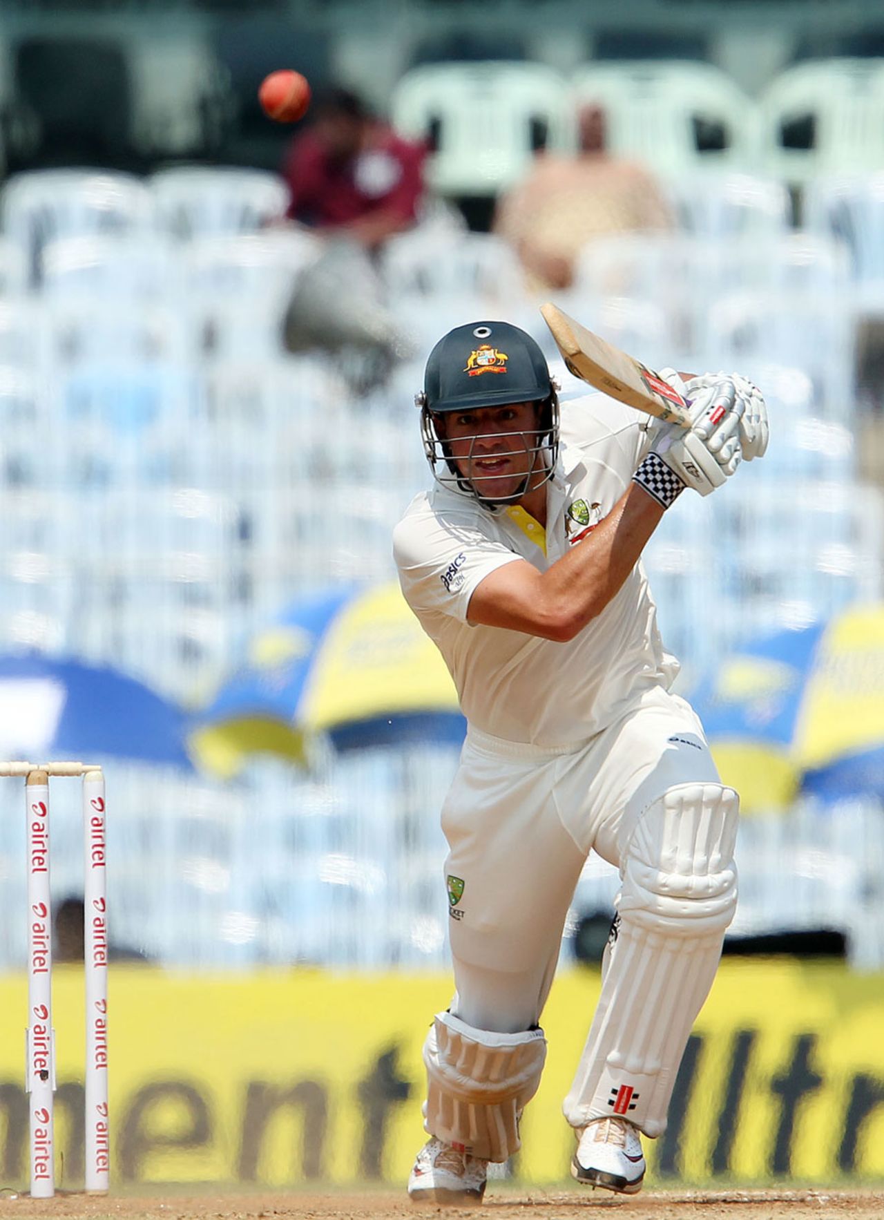 Moises Henriques was solid on debut, India v Australia, 1st Test, Chennai, 1st day, February 22, 2013