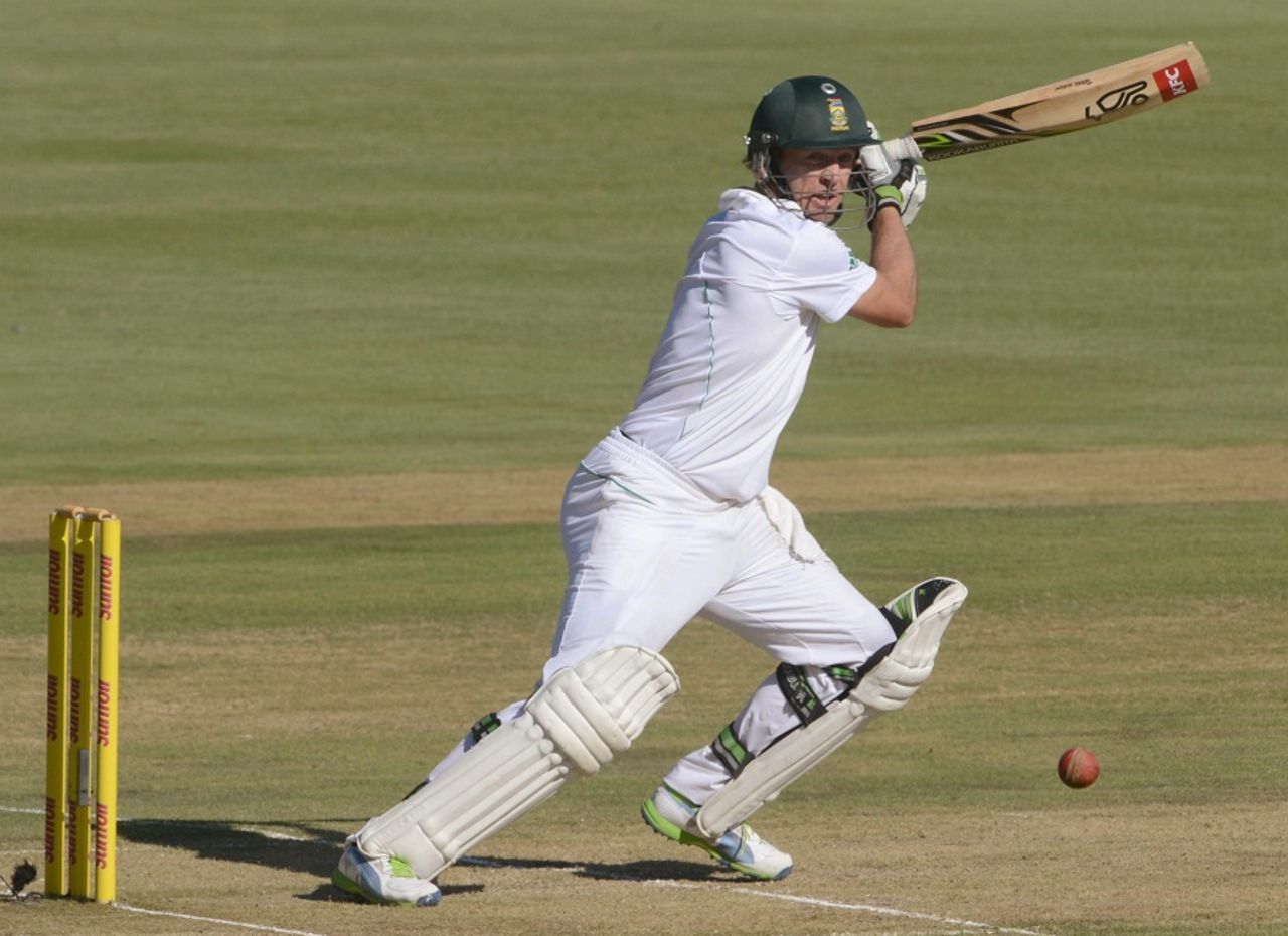 AB de Villiers guides the ball to the off side, South Africa v Pakistan, 3rd Test, Centurion, 1st day, February 22, 2013