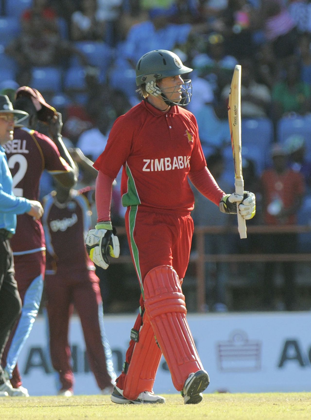 Malcolm Waller top-scored with 51 for Zimbabwe, West Indies v Zimbabwe, 1st ODI, Grenada, February 22, 2013