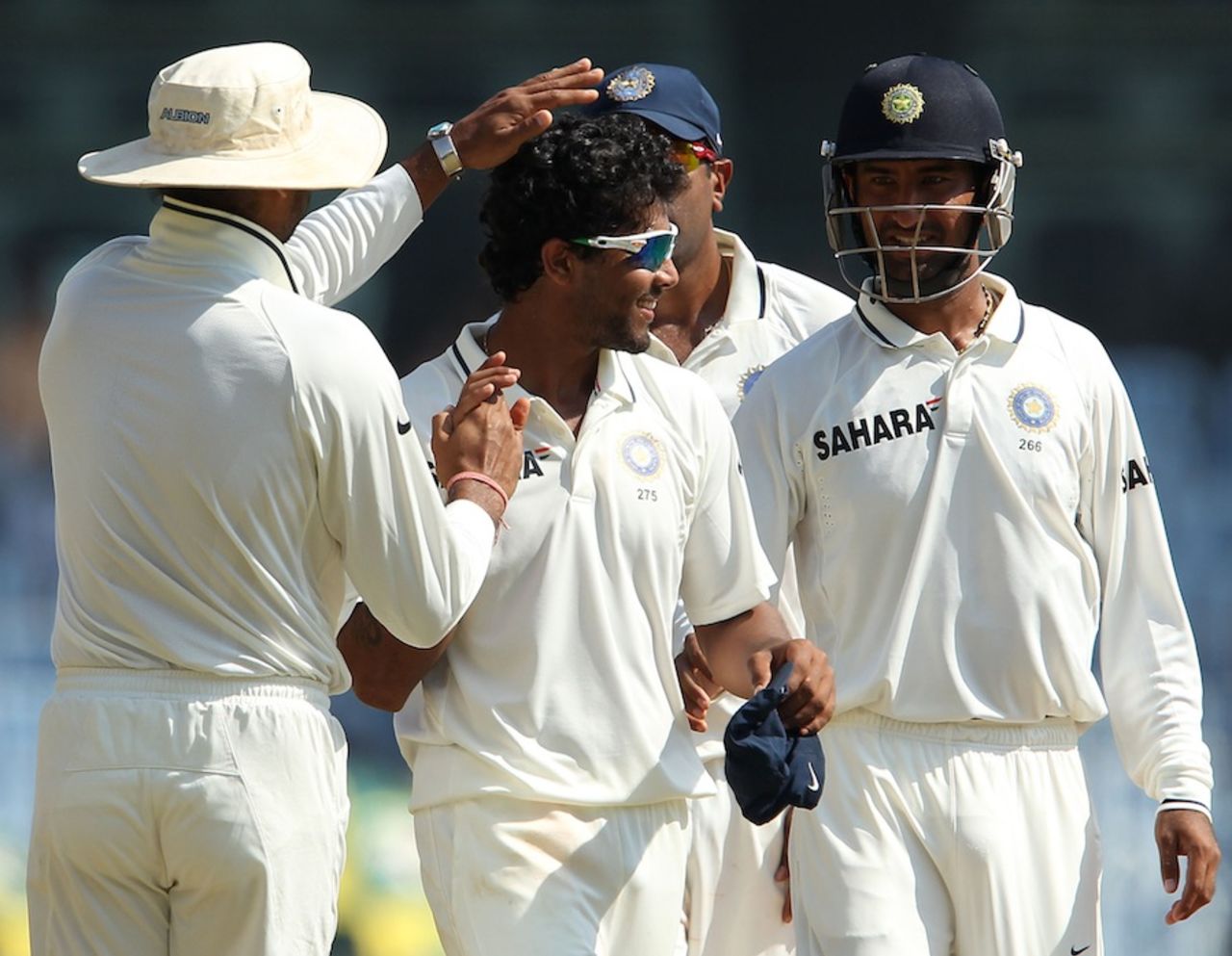 Ravindra Jadeja picked the last wicket , India v Australia, 1st Test, Chennai, 5th day, February 26, 2013