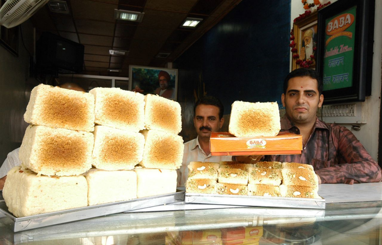 A shop selling traditional Rajasthani sweets, Alwar, November 10, 2006