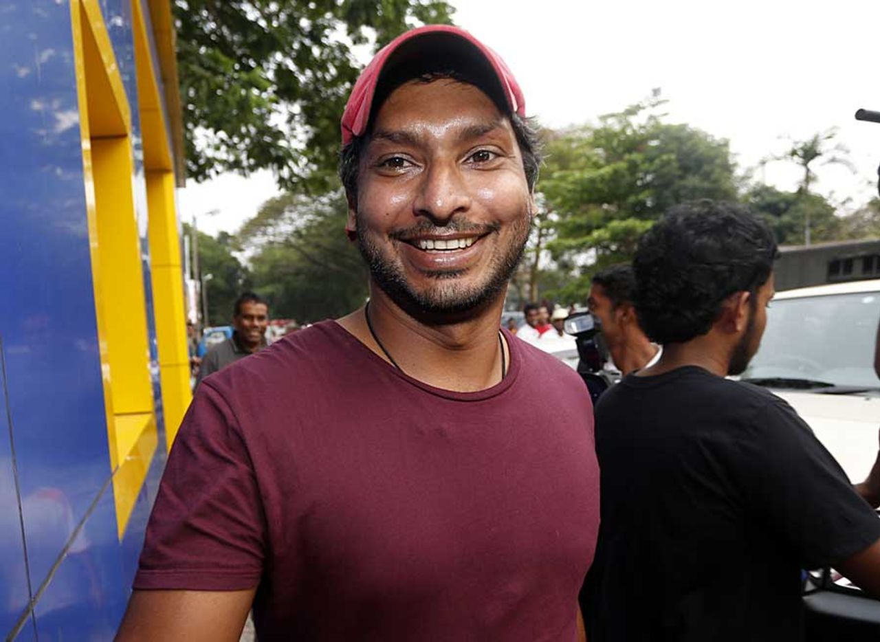 Kumar Sangakkara at the Sri Lanka Cricket office in Colombo to meet selectors, Colombo, March 3, 2013