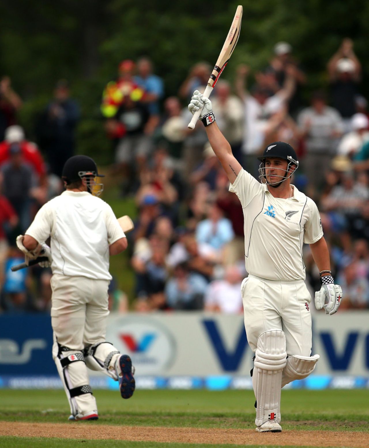 Hamish Rutherford completed a hundred on Test debut, New Zealand v England, 1st Test, Dunedin, 3rd day, March 8, 2013