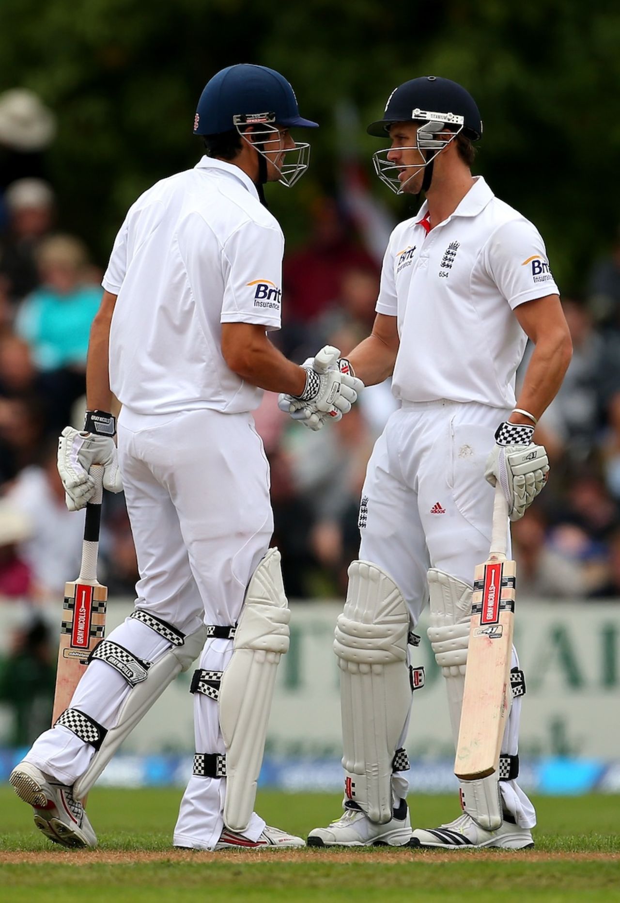 Alastair Cook and Nick Compton brought up their century opening stand after lunch, New Zealand v England, 1st Test, Dunedin, 4th day, March 9, 2013