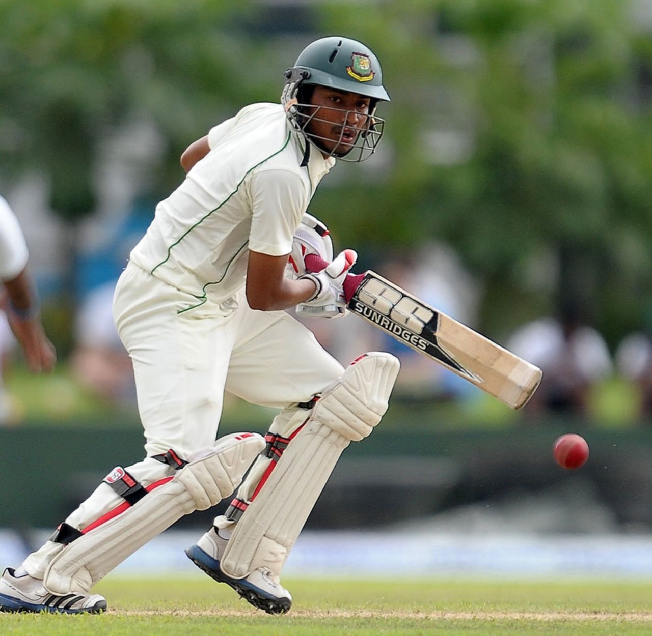 Anamul Haque guides one behind square, Sri Lanka v Bangladesh, 1st Test, Galle, 2nd day, March 9, 2013