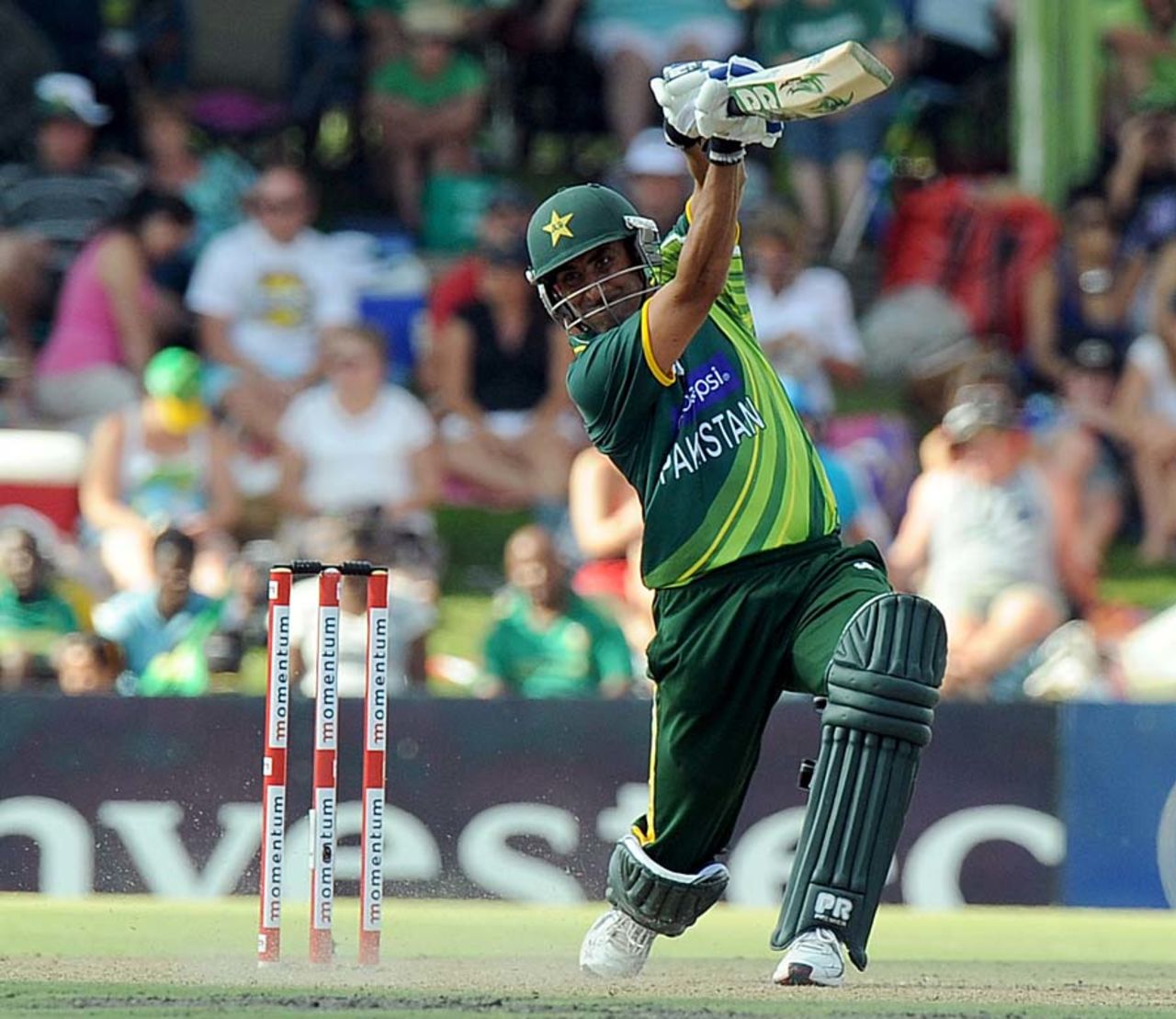 Younis Khan plays a cover drive, South Africa v Pakistan, 1st ODI, Bloemfontein, March 10, 2013