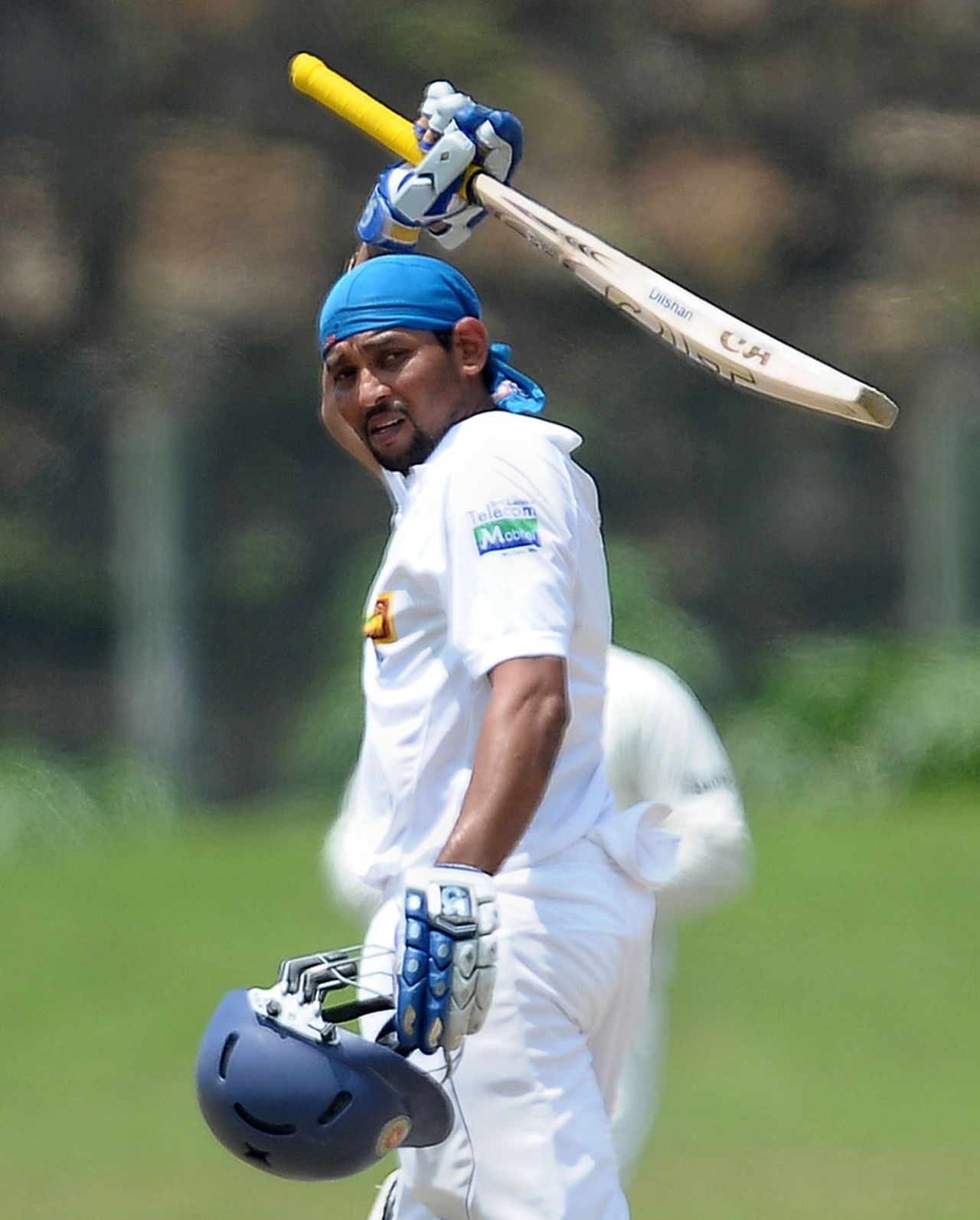 Tillakaratne Dilshan celebrates his 16th Test century, Sri Lanka v Bangladesh, 1st Test, Galle, 5th day, March 12, 2013