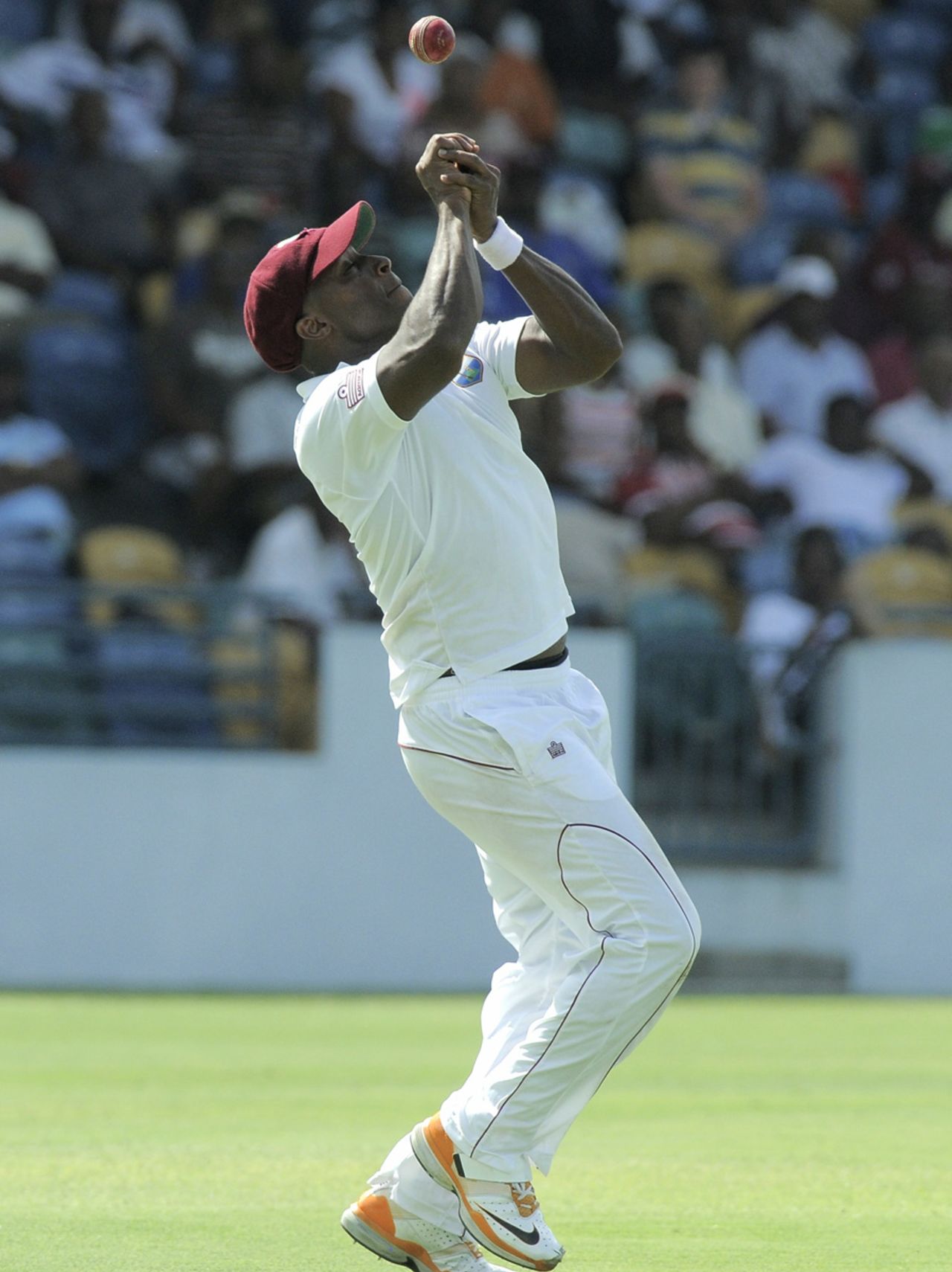 Tino Best drops Regis Chakabva, West Indies v Zimbabwe, 1st Test, Barbados, 1st day, March 12, 2013