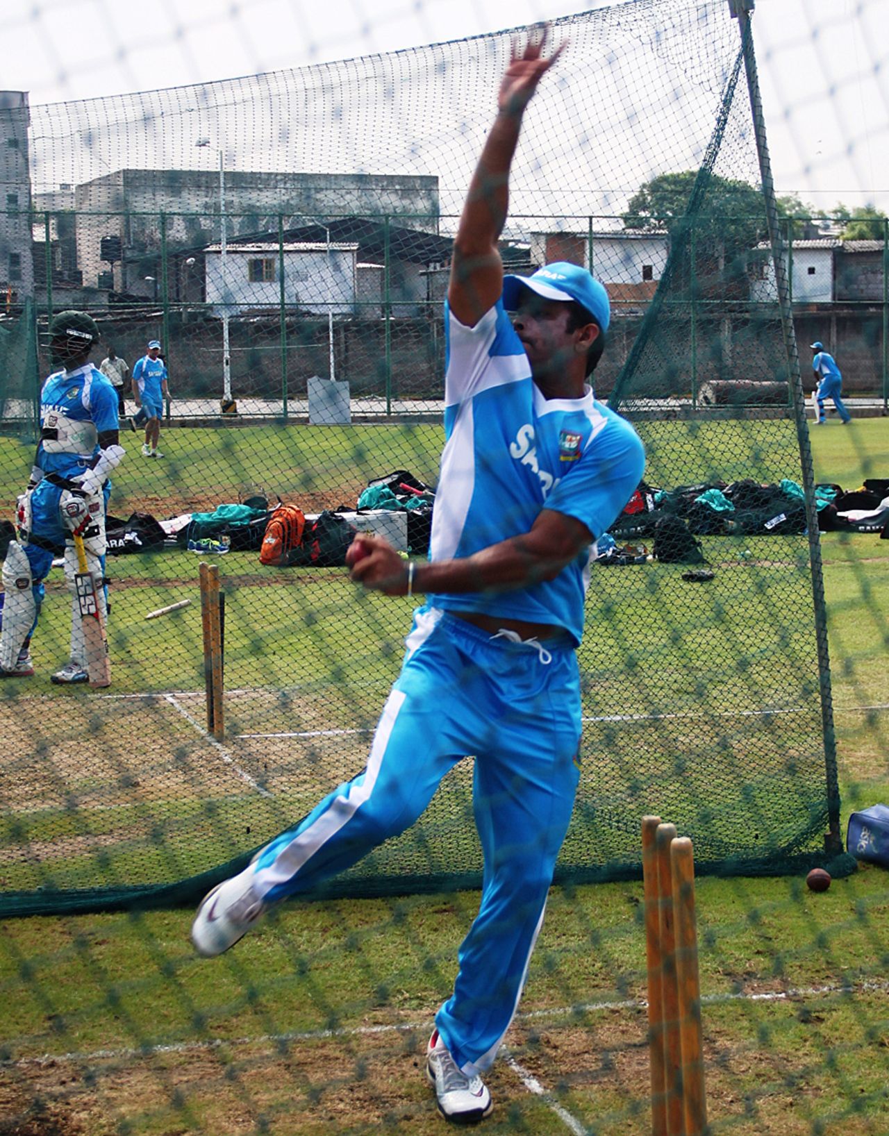 Abdur Razzaq bowls in the nets, Colombo, March 14, 2013