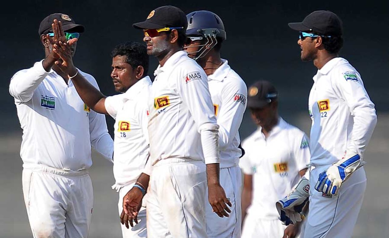 Rangana Herath picked up another five-for, Sri Lanka v Bangladesh, 2nd Test, Colombo, 1st day, March 16, 2013