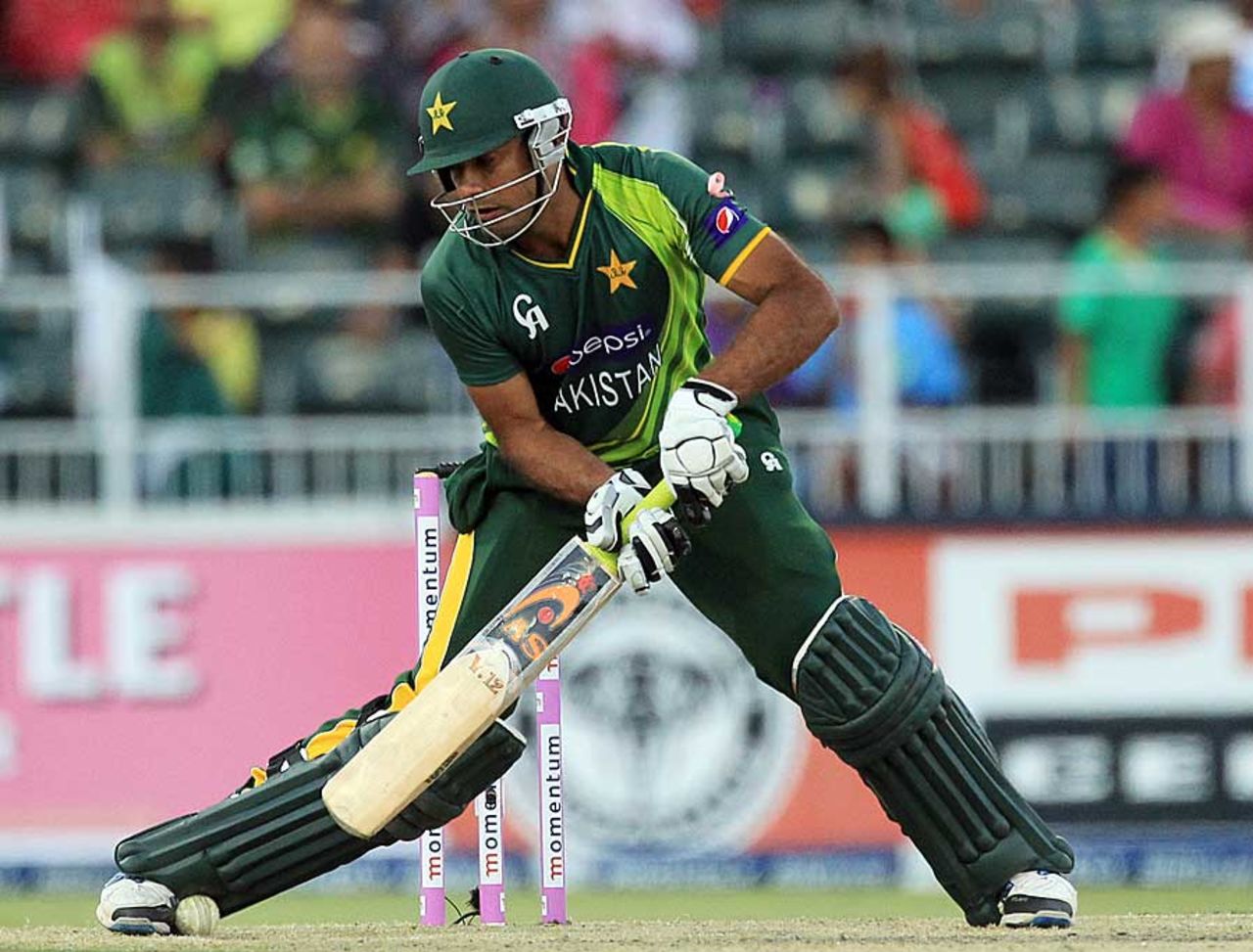 Wahab Riaz made a spirited 45, South Africa v Pakistan, 3rd ODI, Johannesburg, March 17, 2013
