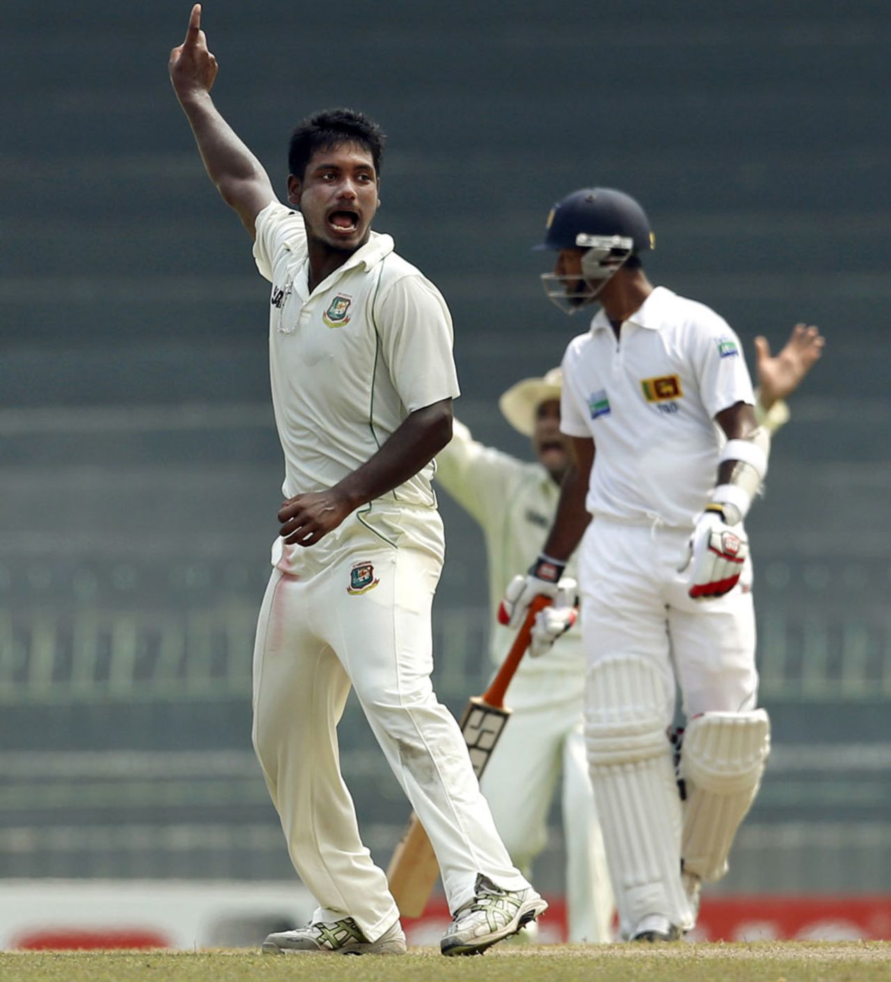 Abul Hasan got the big wicket of Kumar Sangakkara, Sri Lanka v Bangladesh, 2nd Test, Colombo, 3rd day, March 18, 2013