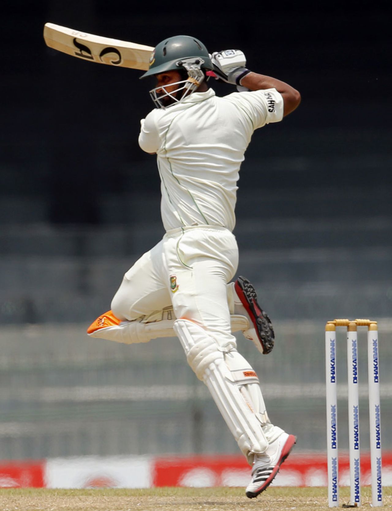 Tamim Iqbal plays a stylish shot through the off side, Sri Lanka v Bangladesh, 2nd Test, Colombo, 3rd day, March 18, 2013