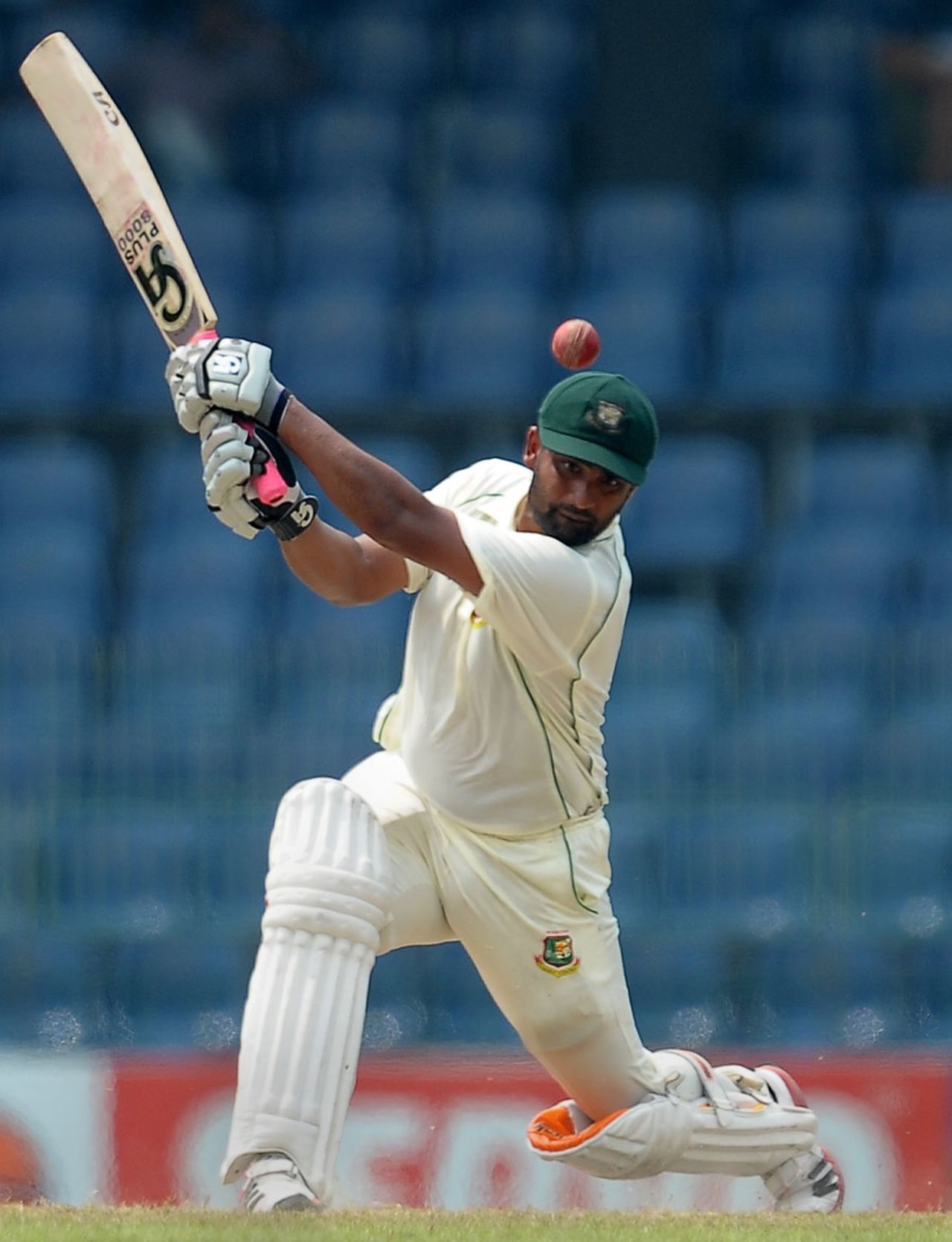 Tamim Iqbal plays a shot through the offside, Sri Lanka v Bangladesh, 2nd Test, 3rd day, Colombo, March 18, 2013