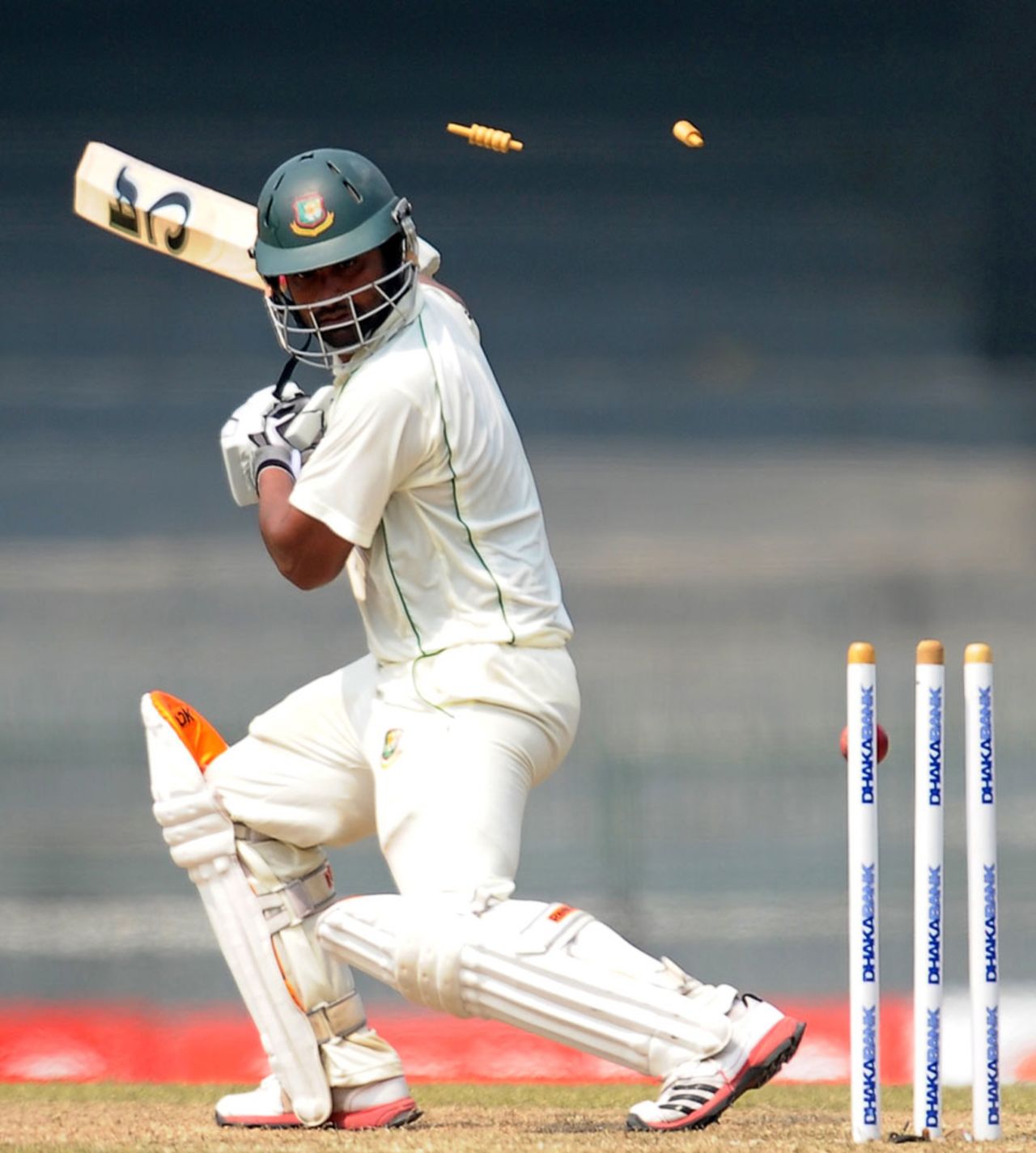 Tamim Iqbal is bowled for 59, Sri Lanka v Bangladesh, 2nd Test, 3rd day, Colombo, March 18, 2013