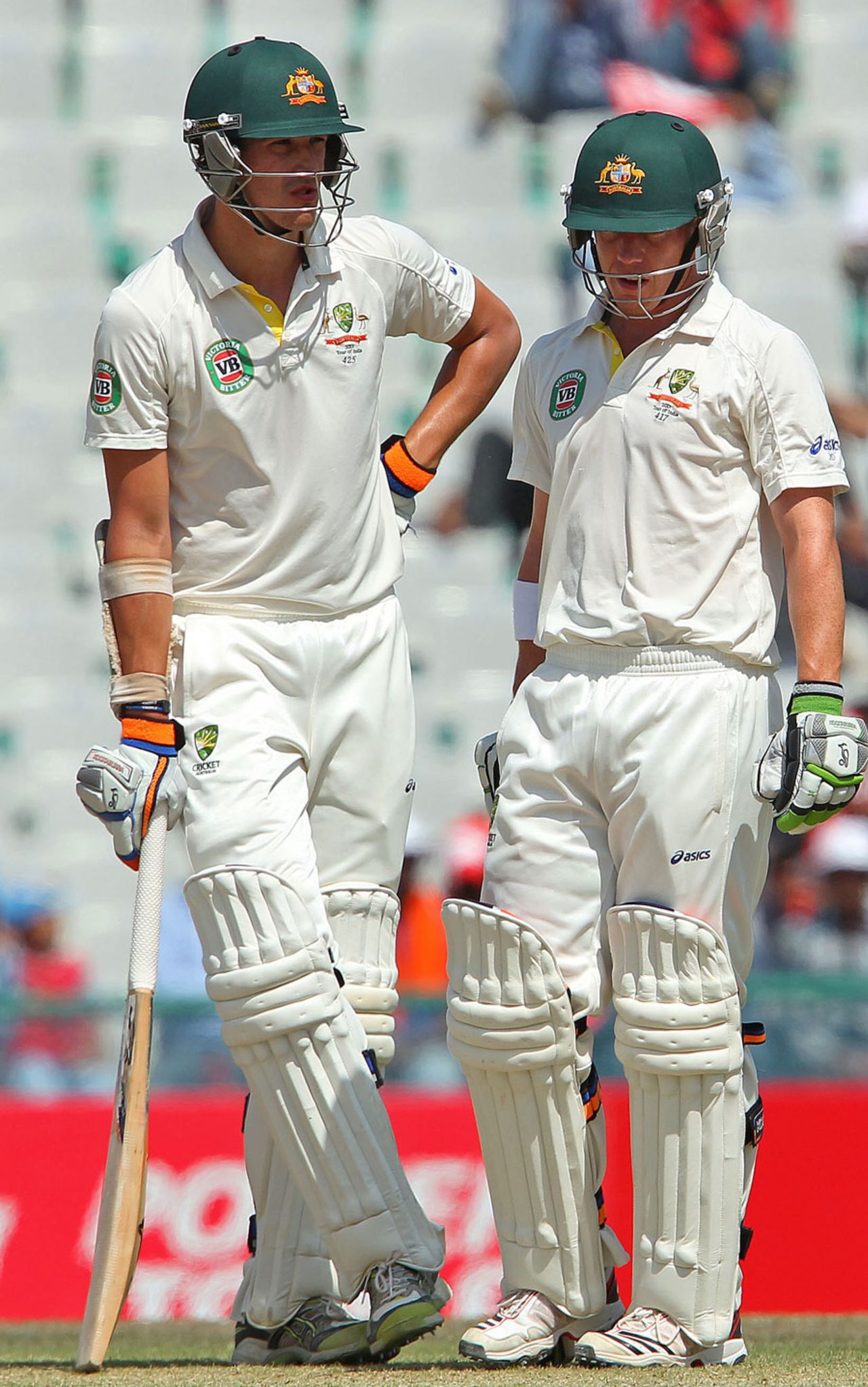 Mitchell Starc and Xavier Doherty added 44 for the final wicket, India v Australia, 3rd Test, Mohali, 5th day, March 18, 2013