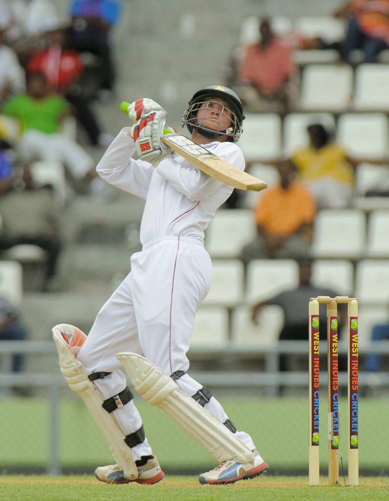 Sean Williams made 31 on his Test debut, West Indies v Zimbabwe, 2nd Test, Roseau, 1st day, March 20, 2013
