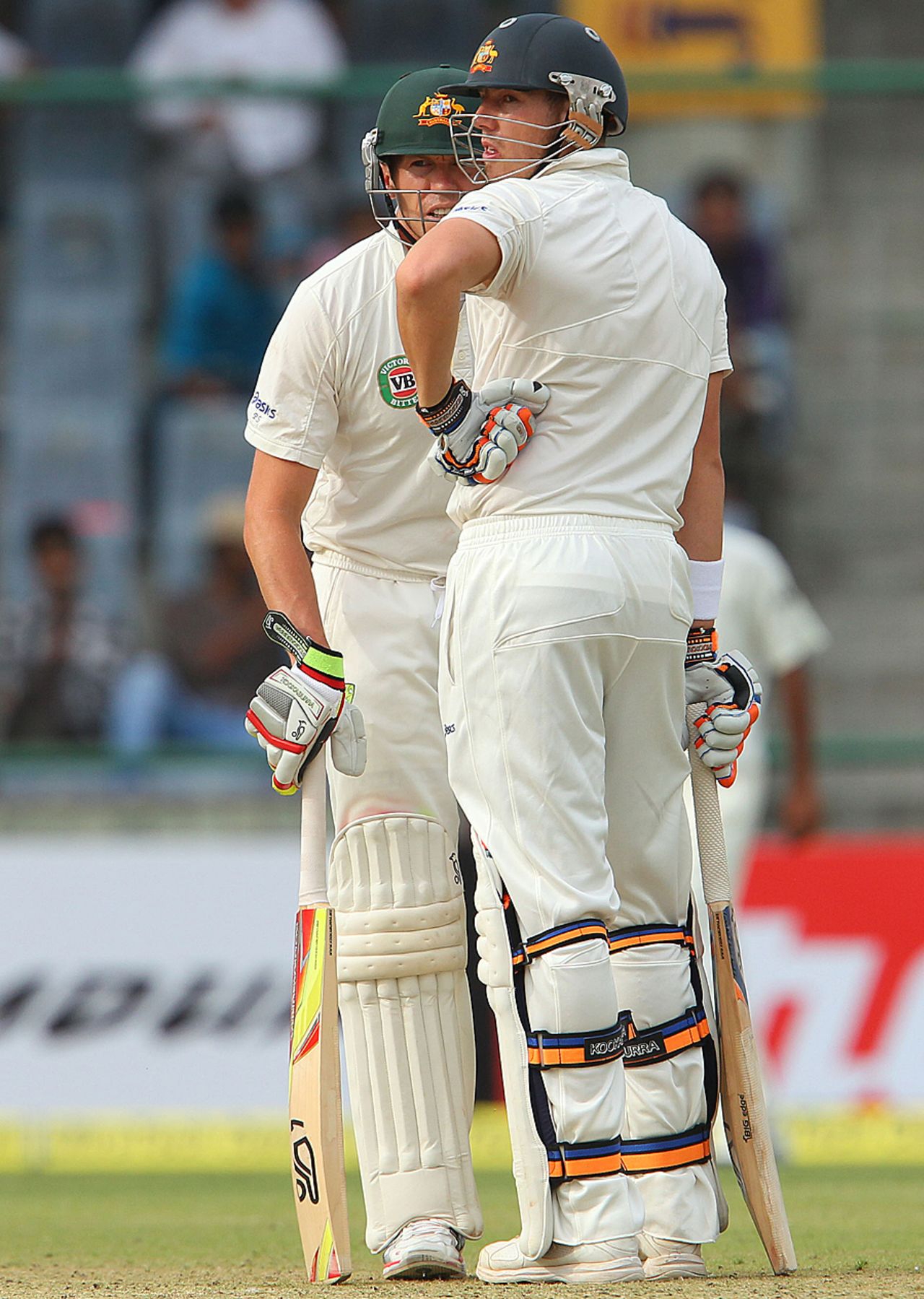 Peter Siddle and James Pattinson shared an unbroken stand of 42, India v Australia, 4th Test, Delhi, March 22, 2013