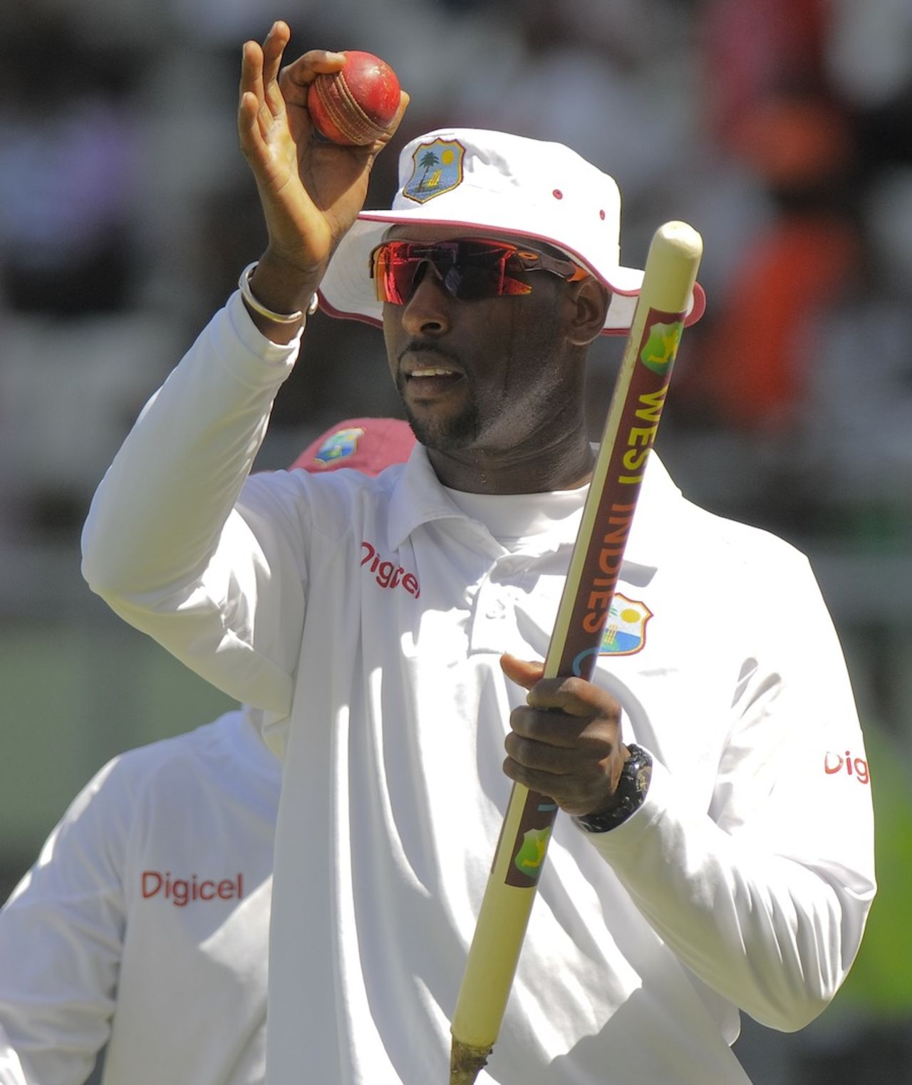 Shane Shillingford took ten in the match, West Indies v Zimbabwe, 2nd Test, Dominica, 3rd day, March 22, 2013