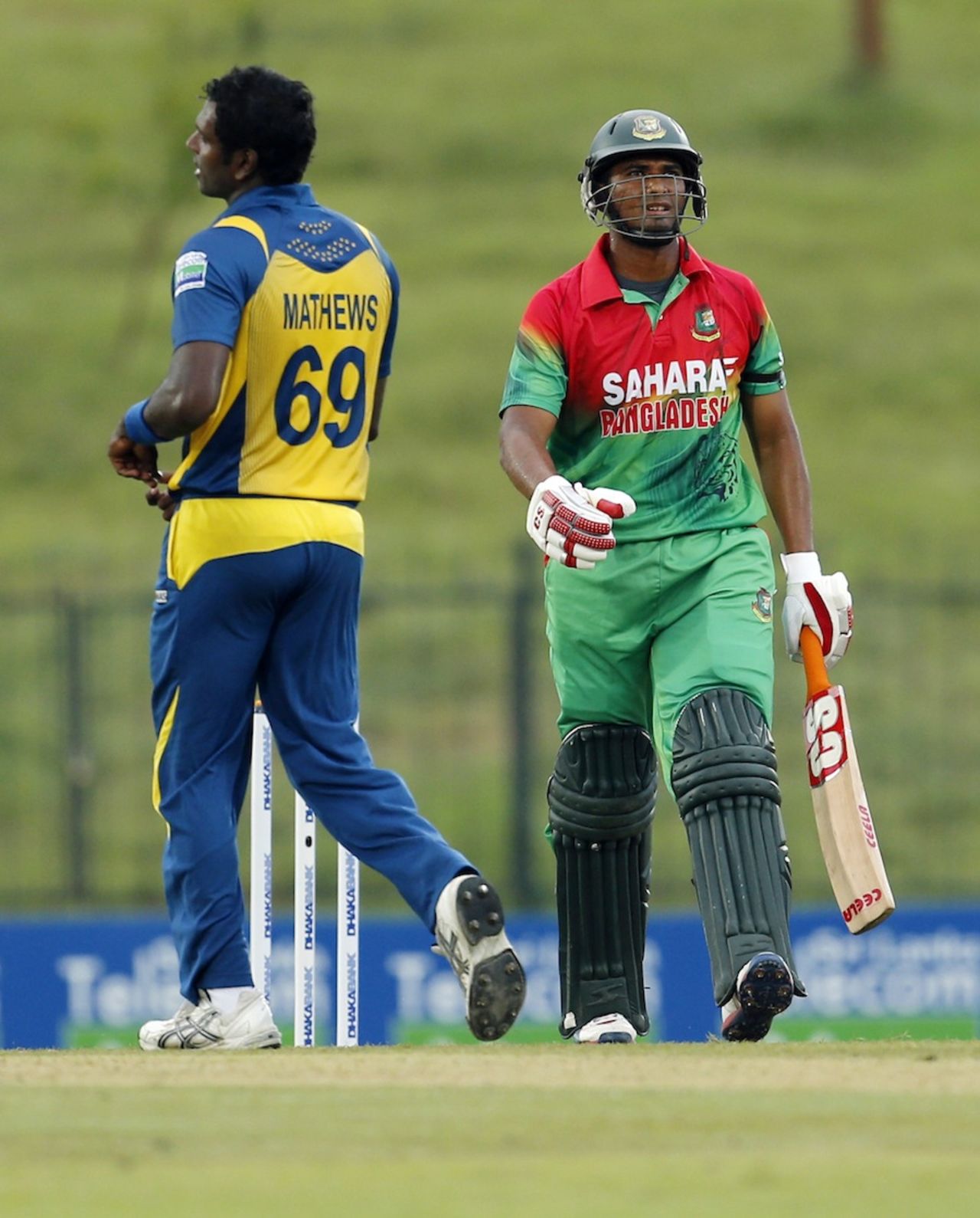 Mahmudullah was dismissed for 29 by Angelo Mathews, Sri Lanka v Bangladesh, 1st ODI, Hambantota, March 23, 2013 